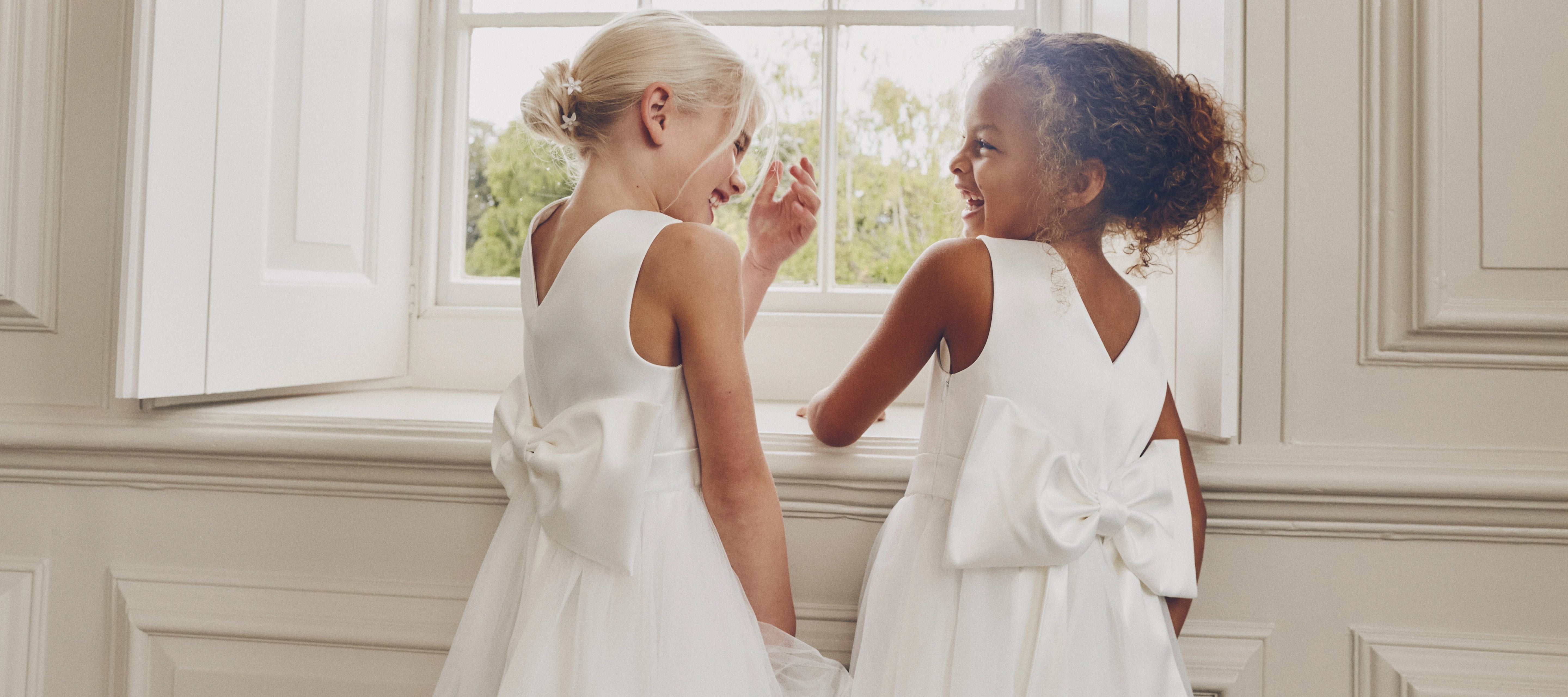 Flower girl and junior bridesmaid dresses