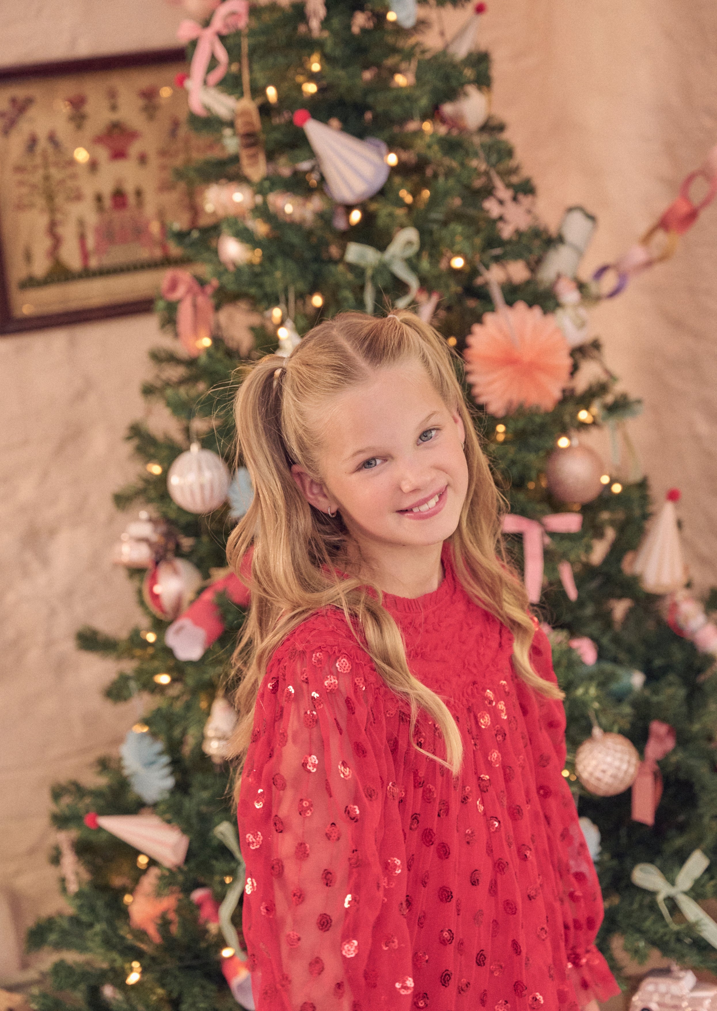 Verity Rüschennetzkleid