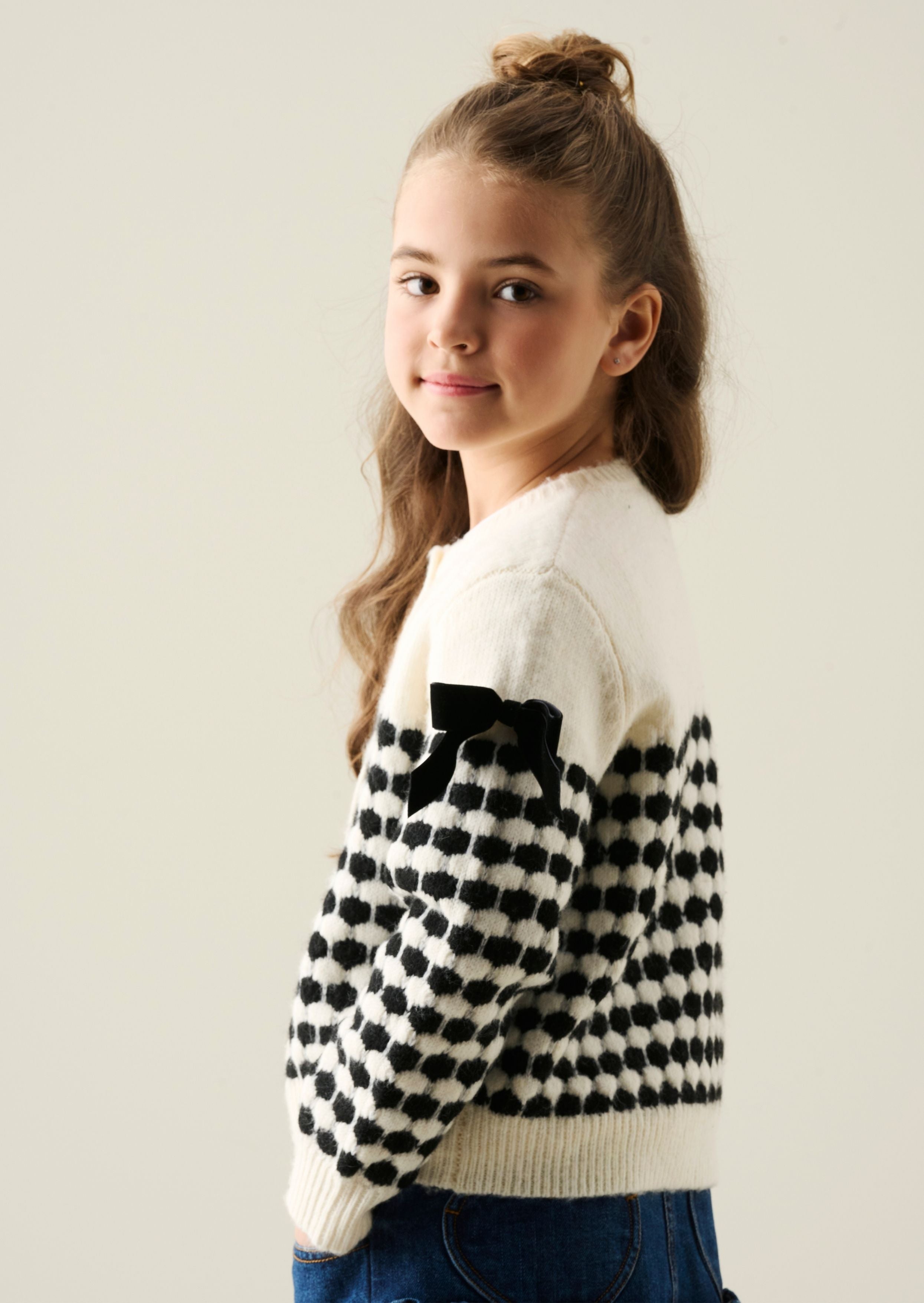 Nina Bow Detail Cardigan