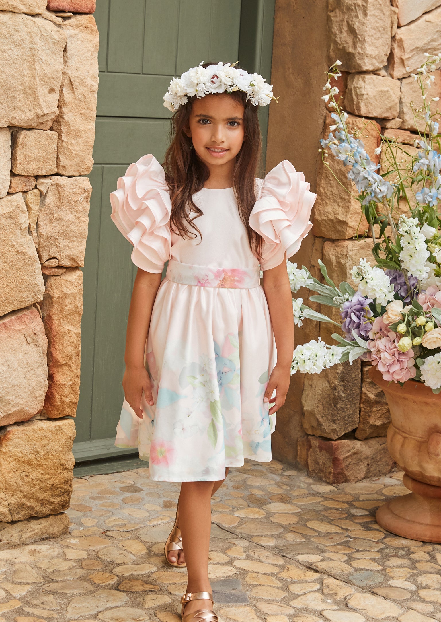 Girls Pink Occasion Dress Angel Rocket