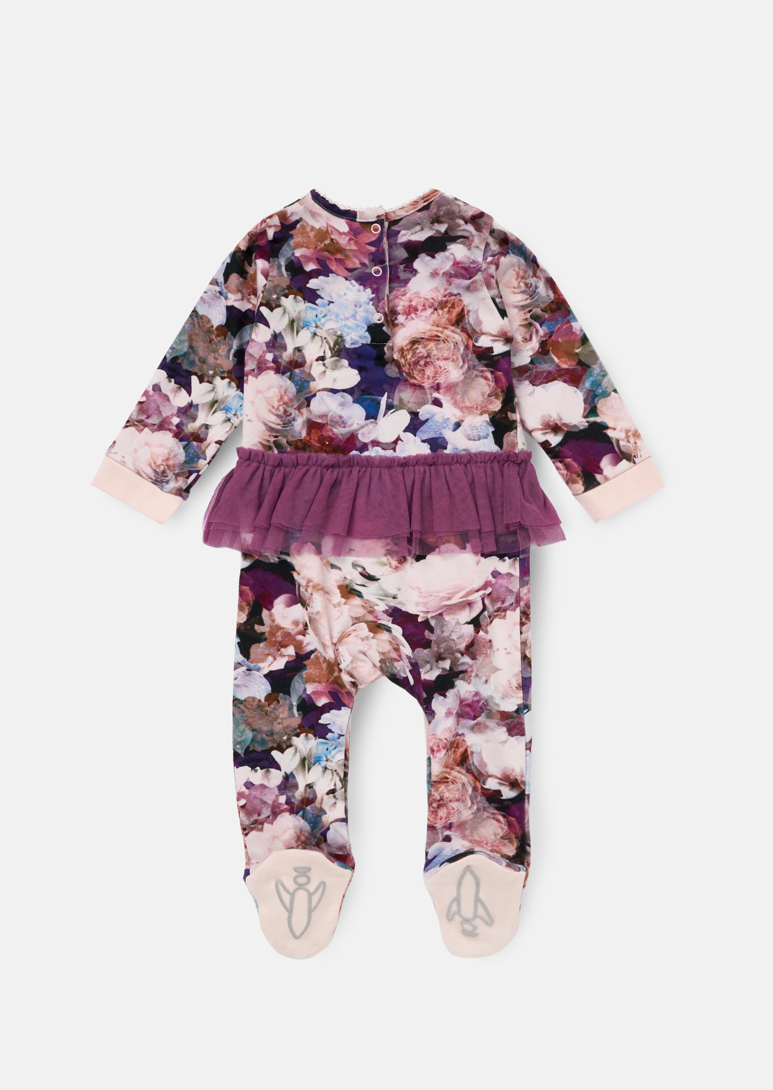 Fleur Mehrblumiger Tutu-Babygrow und Stirnband