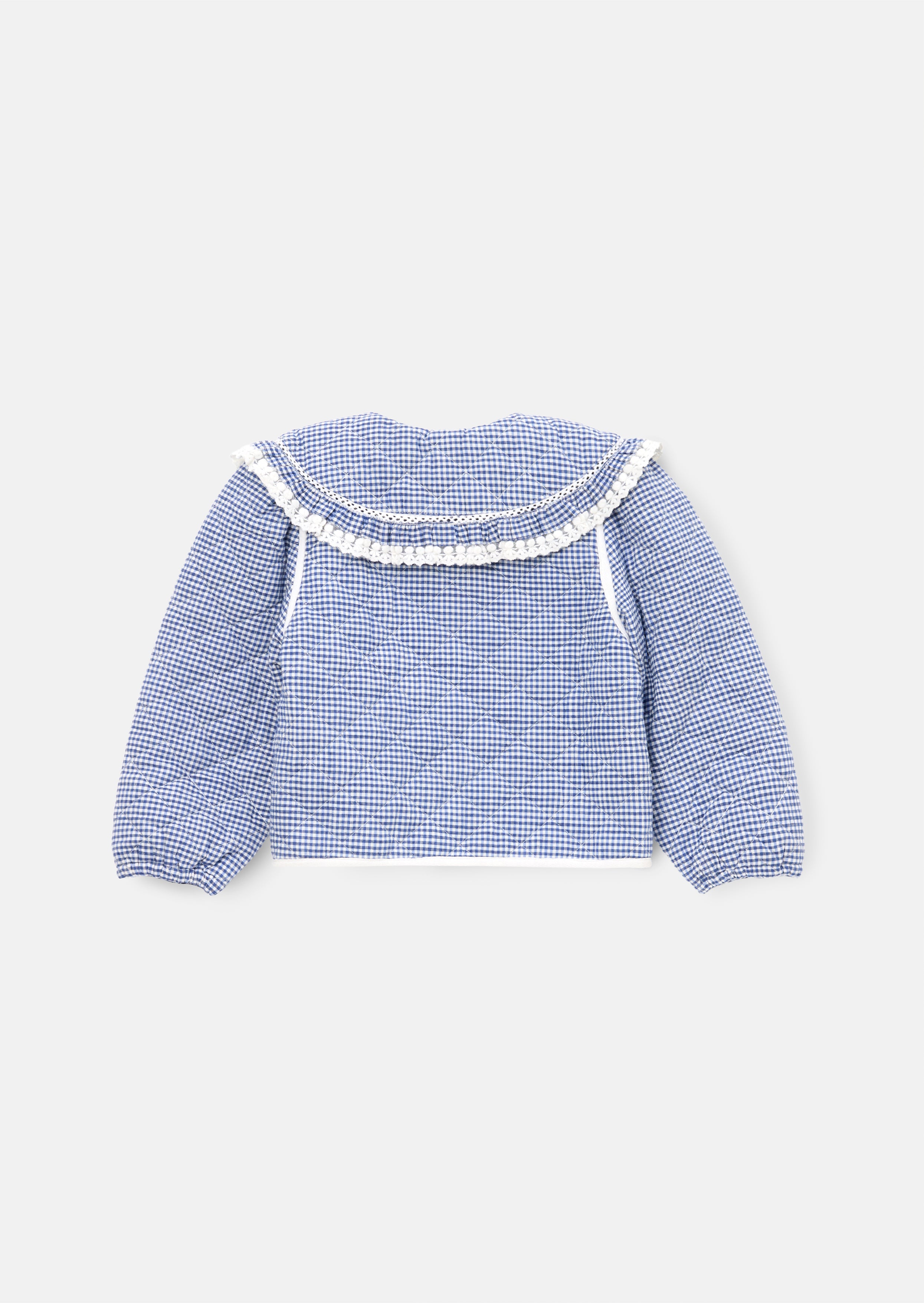 Lottie Quilted Lace Trim Collar Jacket