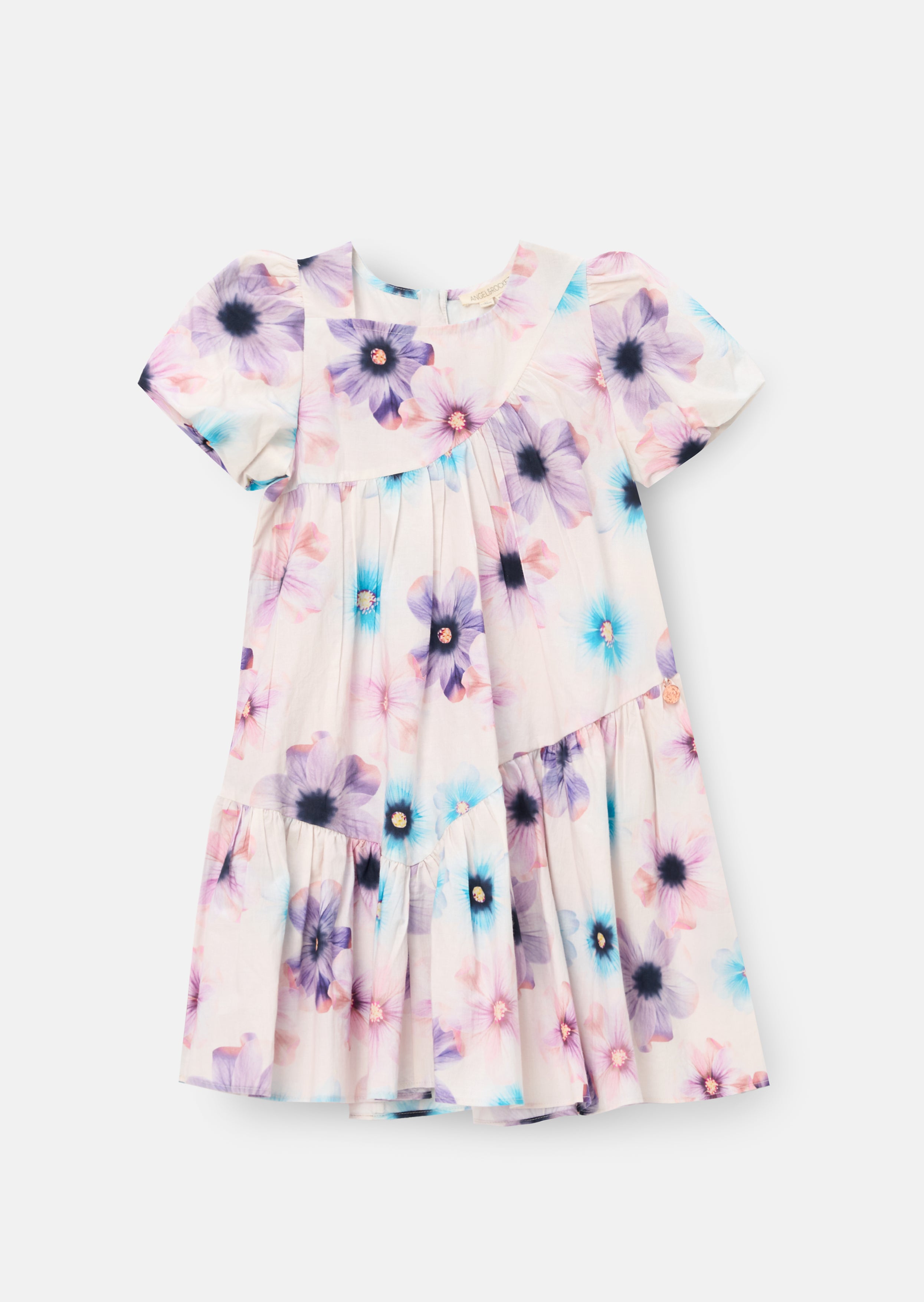 Jodie Asymmetric Print Dress