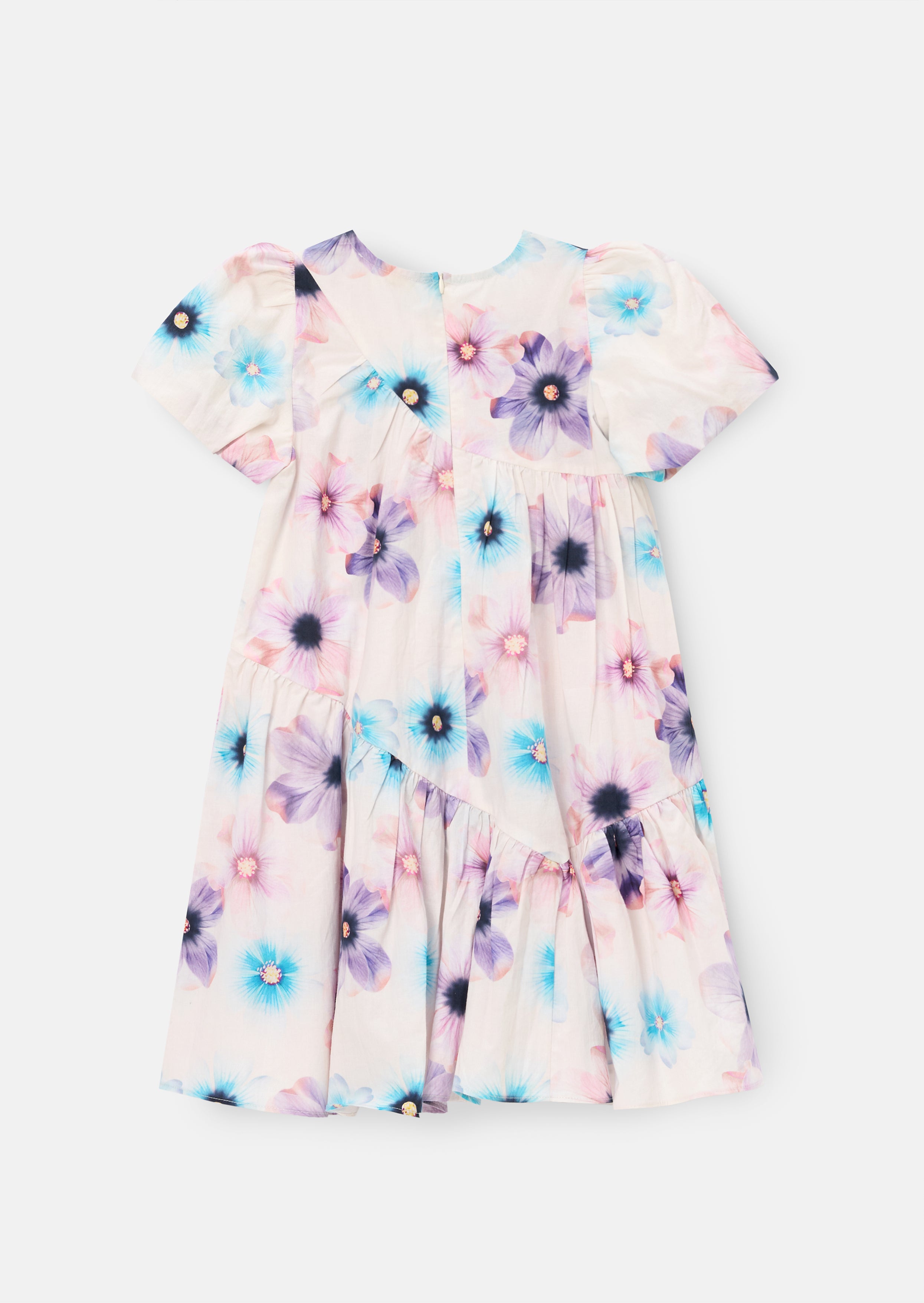 Jodie Asymmetric Print Dress