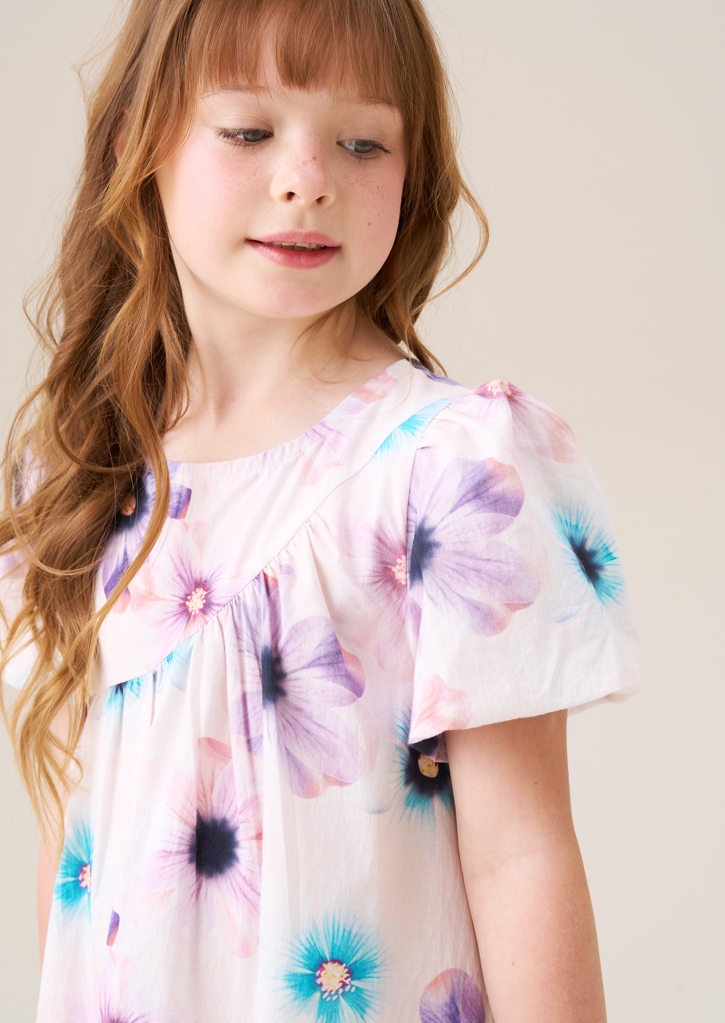 Jodie Asymmetric Print Dress