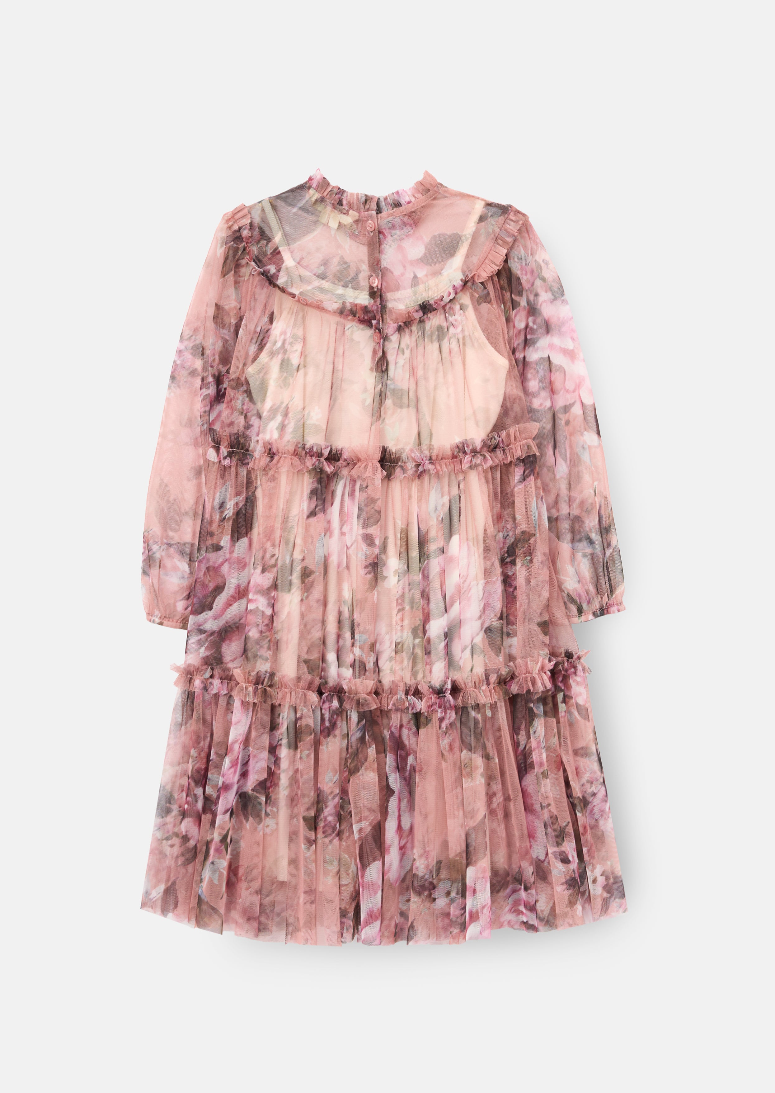 Eleanor Rose Floral Mesh Dress