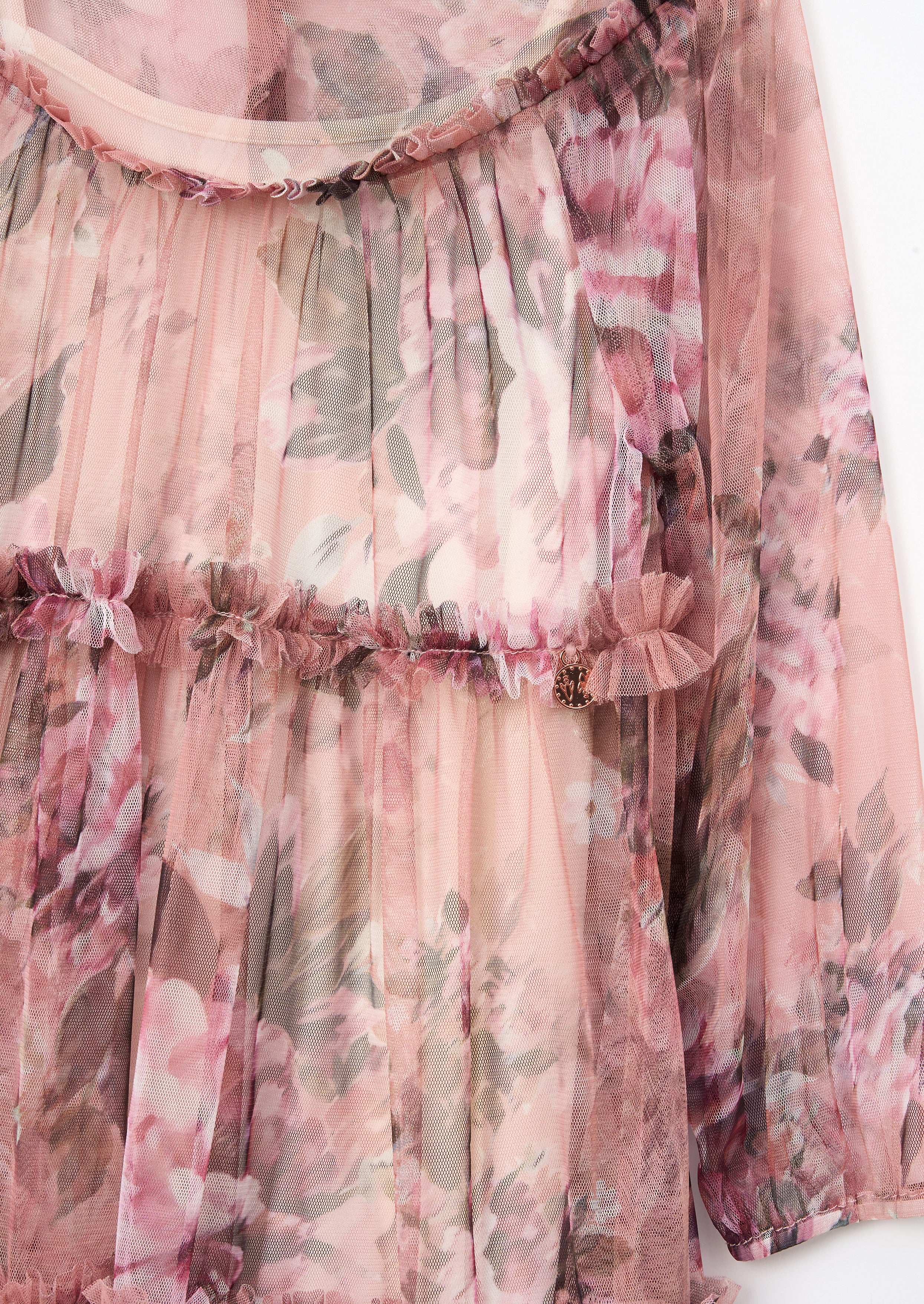 Eleanor Rose Floral Mesh Dress