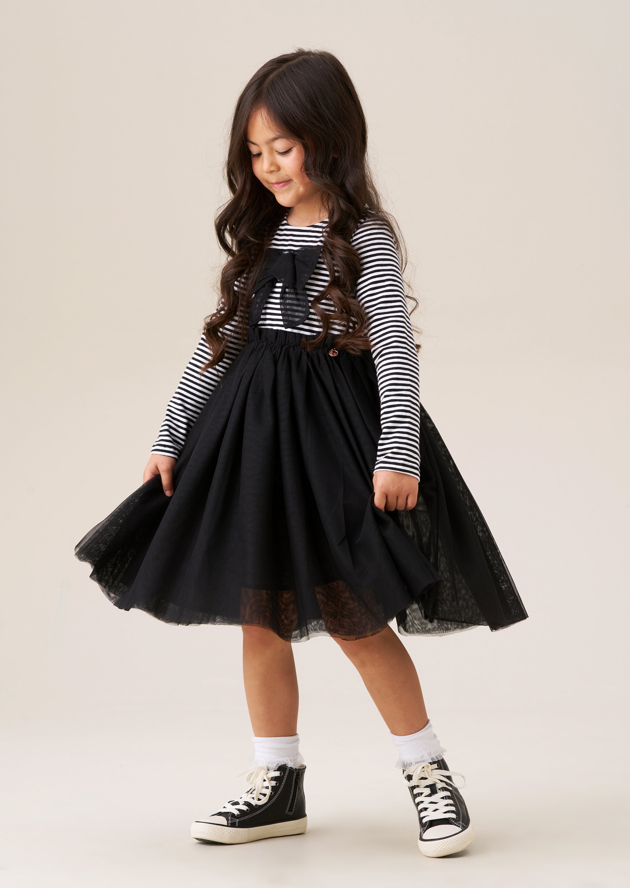 Robe jupe en maille à rayures Carrie