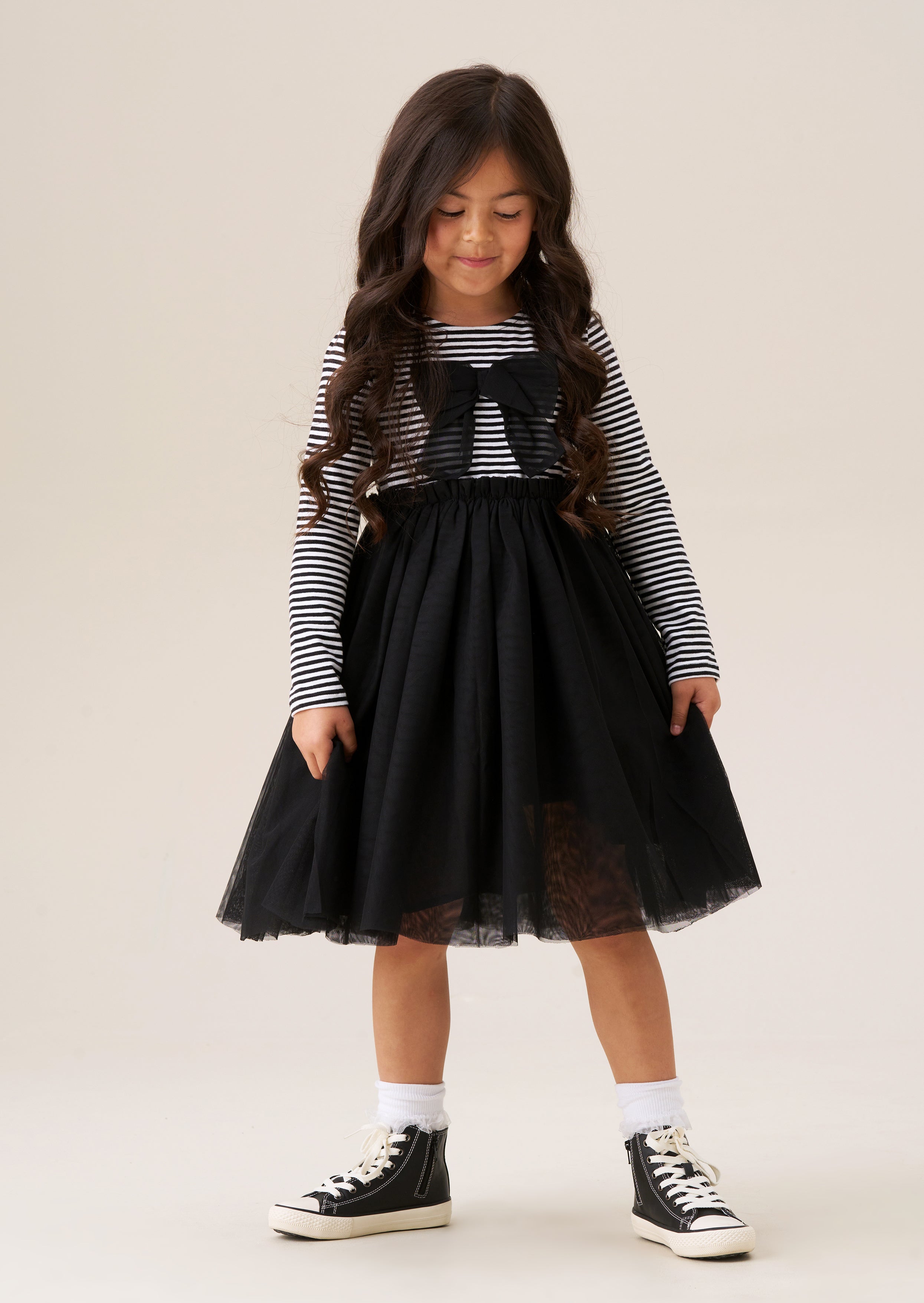 Robe jupe en maille à rayures Carrie