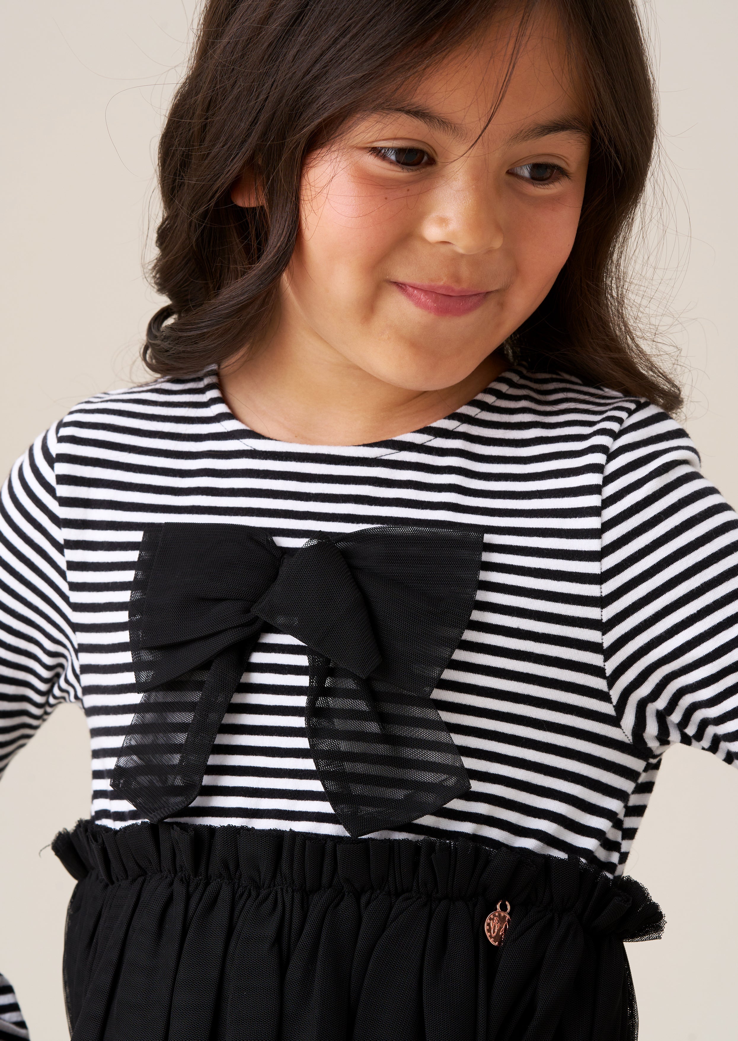 Robe jupe en maille à rayures Carrie