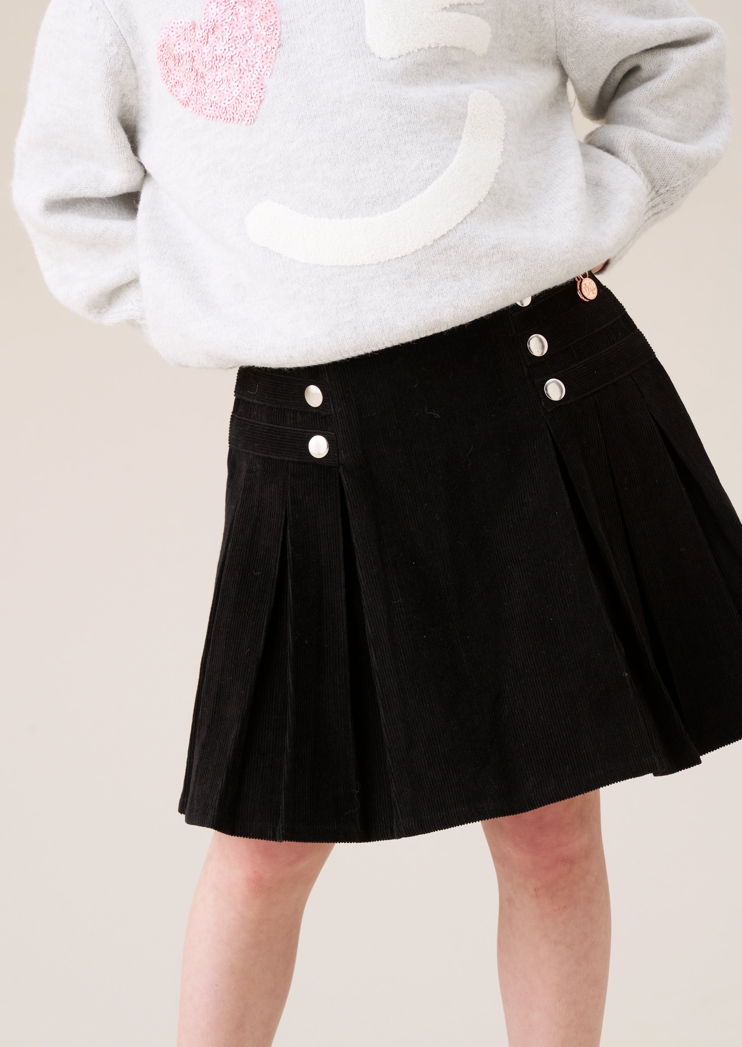 Jupe plissée Lucile Cord