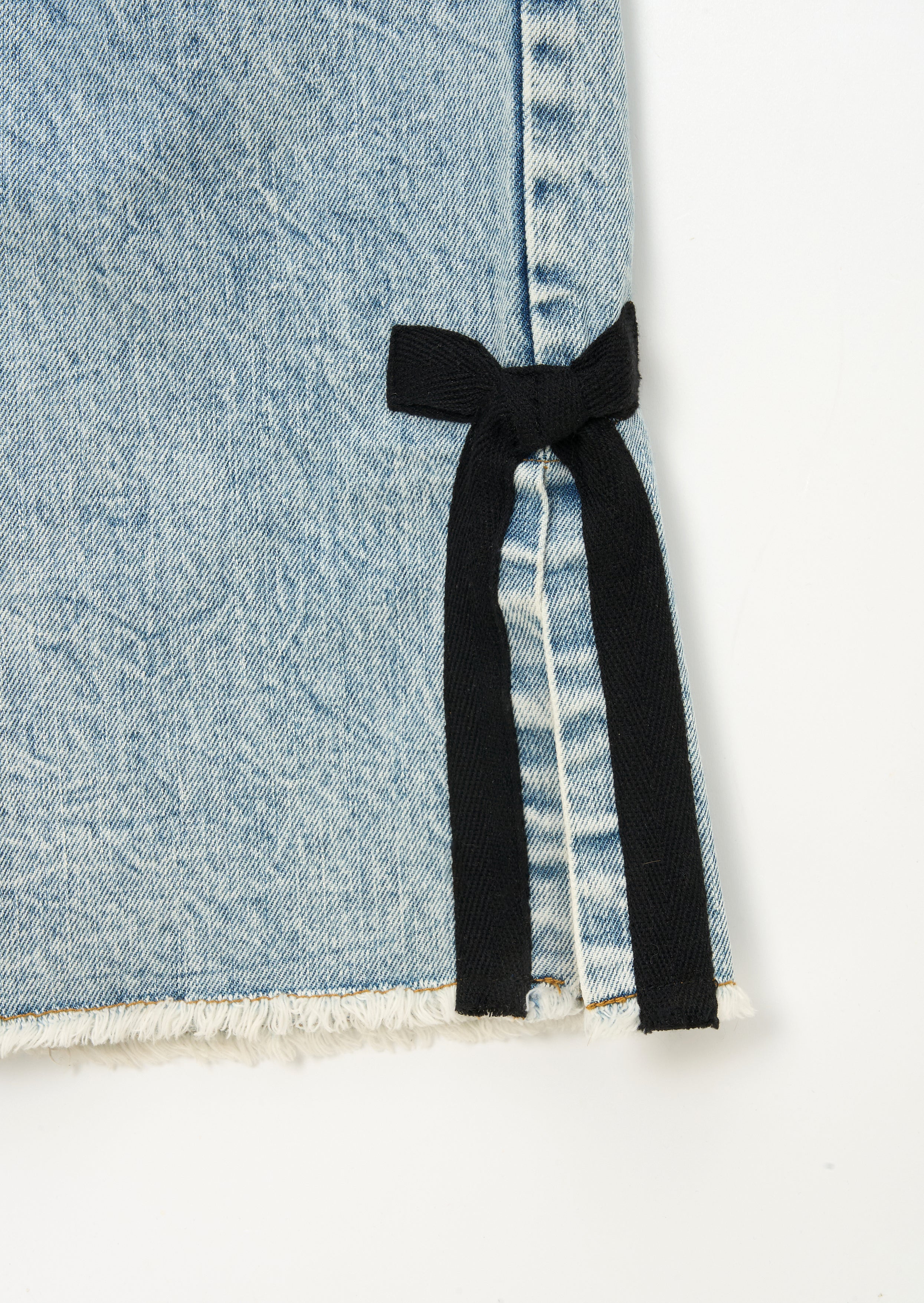 Lena Bow Detail Straight Leg Jean