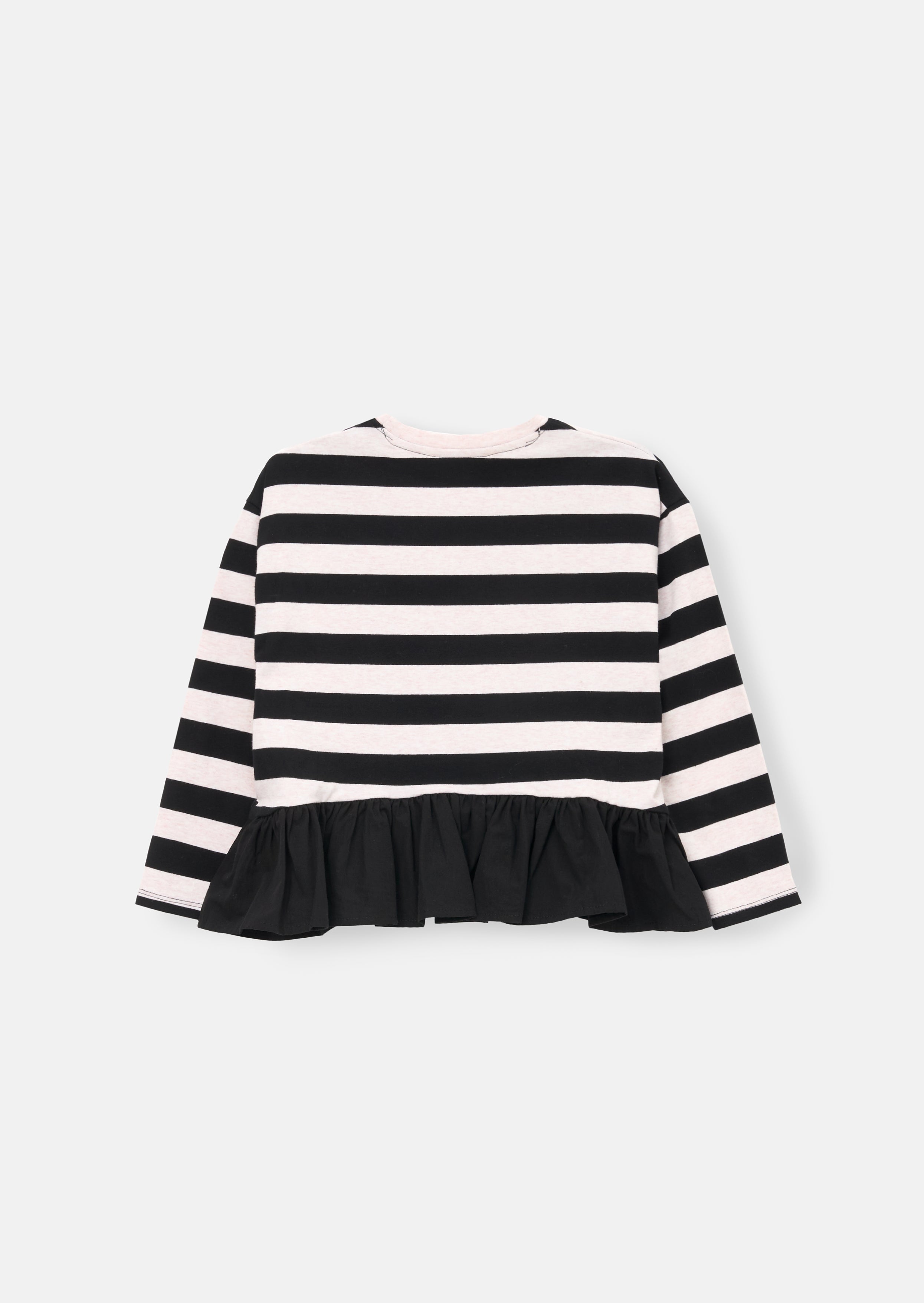 Camiseta peplum a rayas Marley