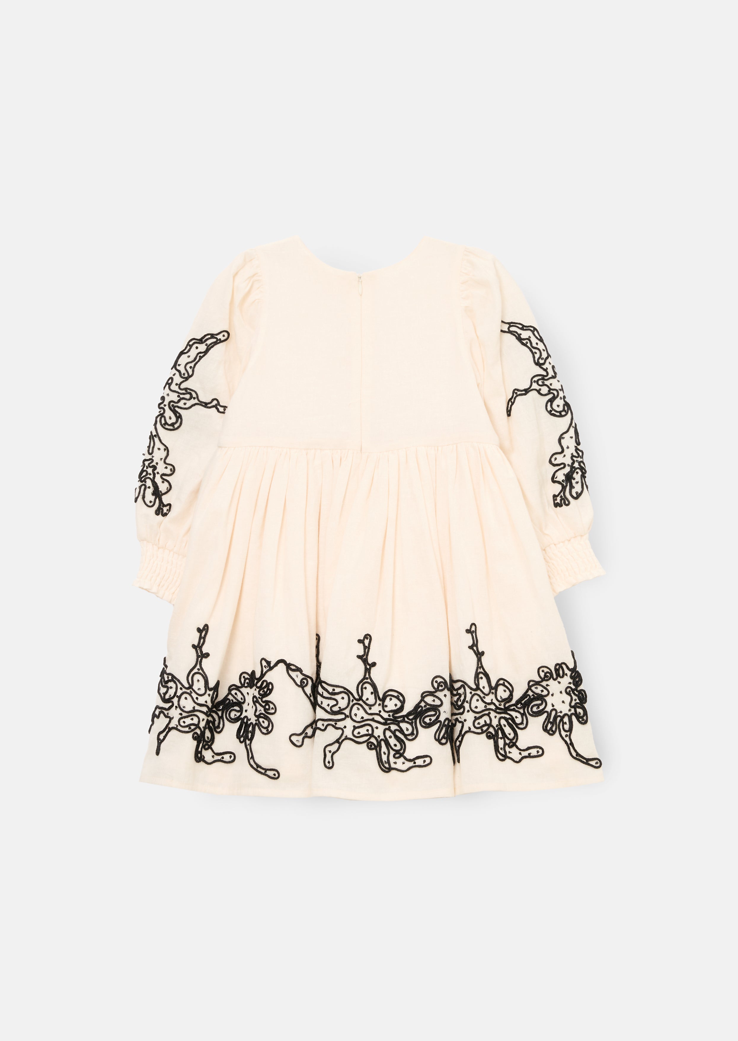 Reyna Embroidered Balloon Sleeve Dress