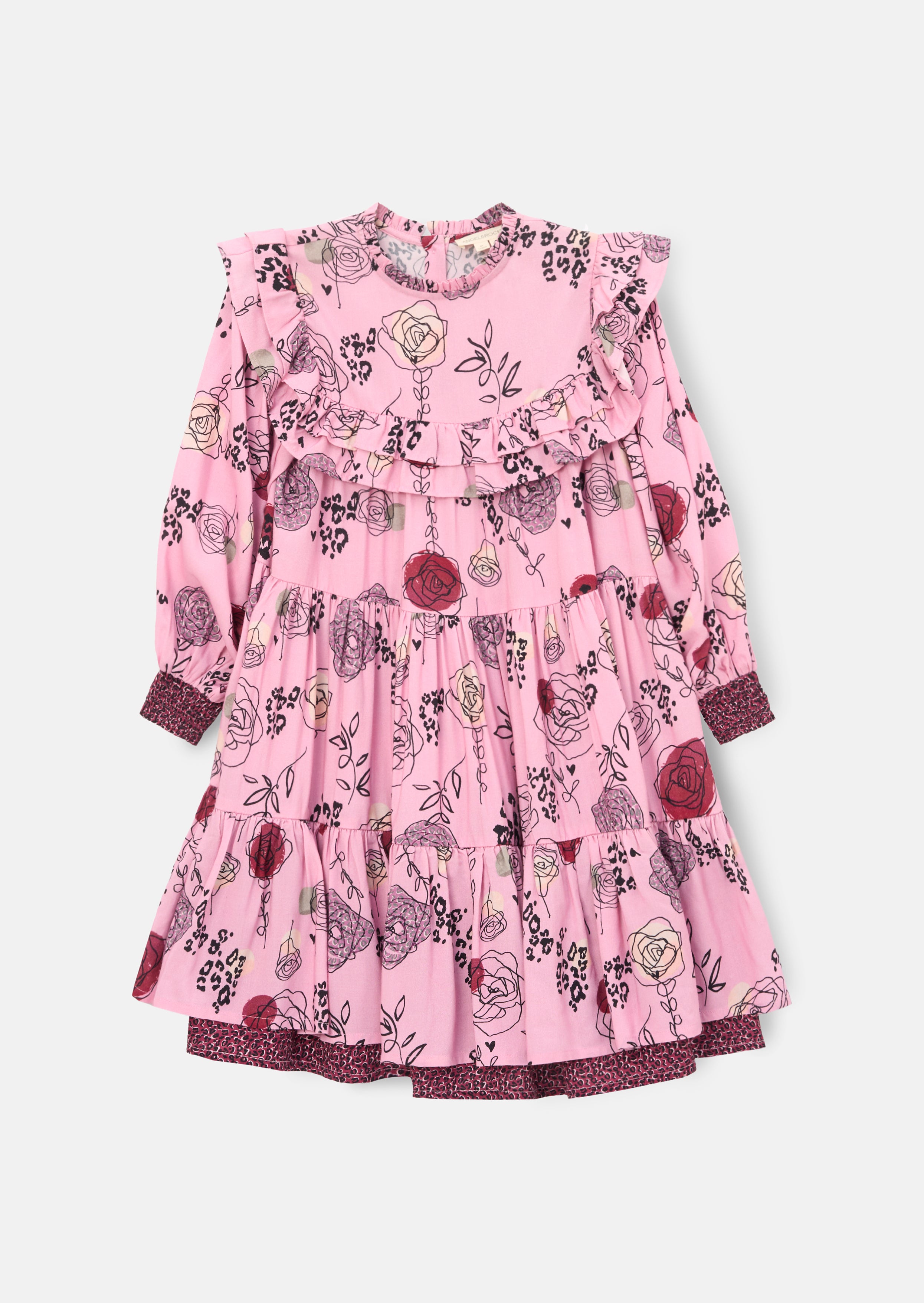 Robe imprimée Lyra à volants