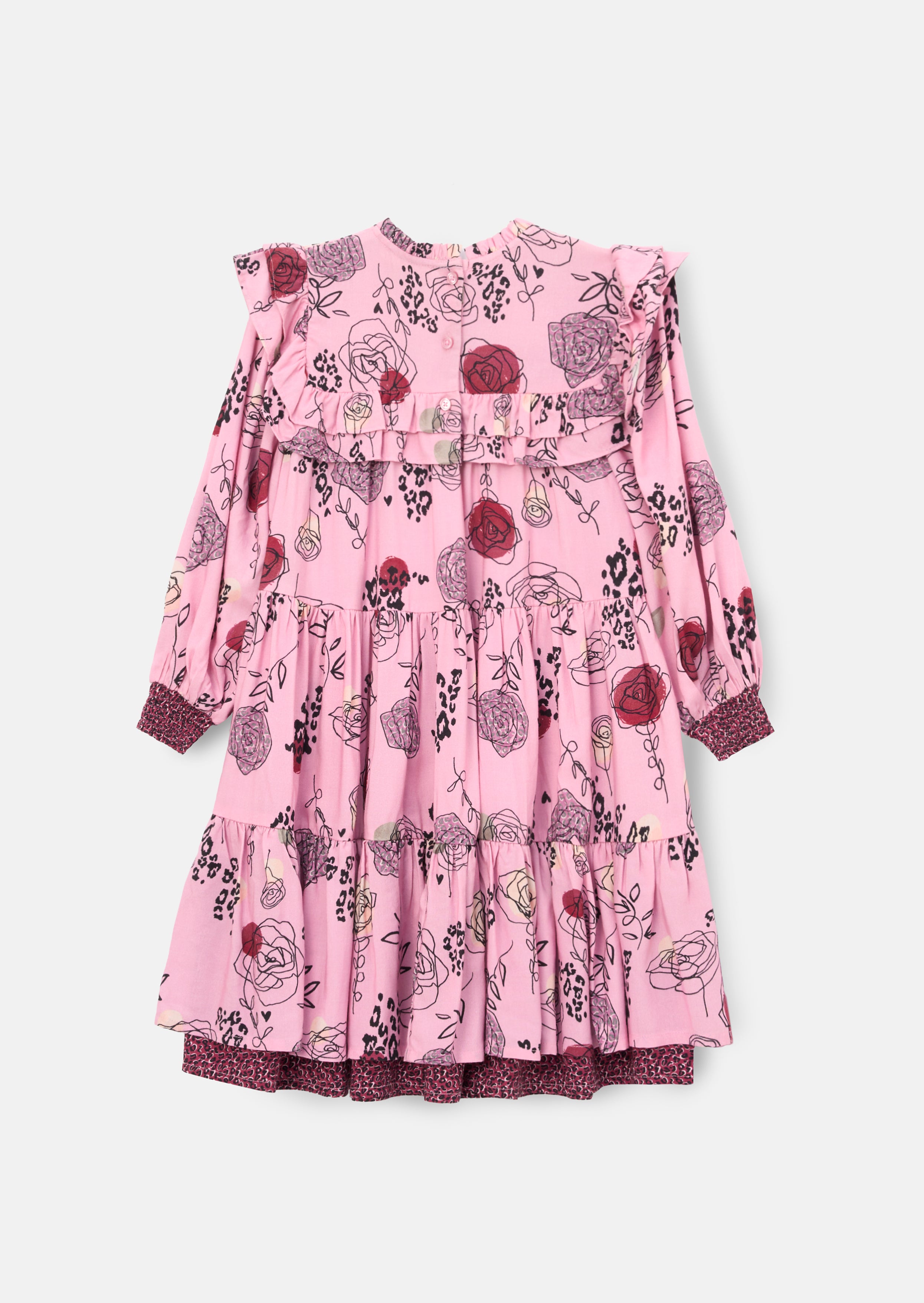 Robe imprimée Lyra à volants