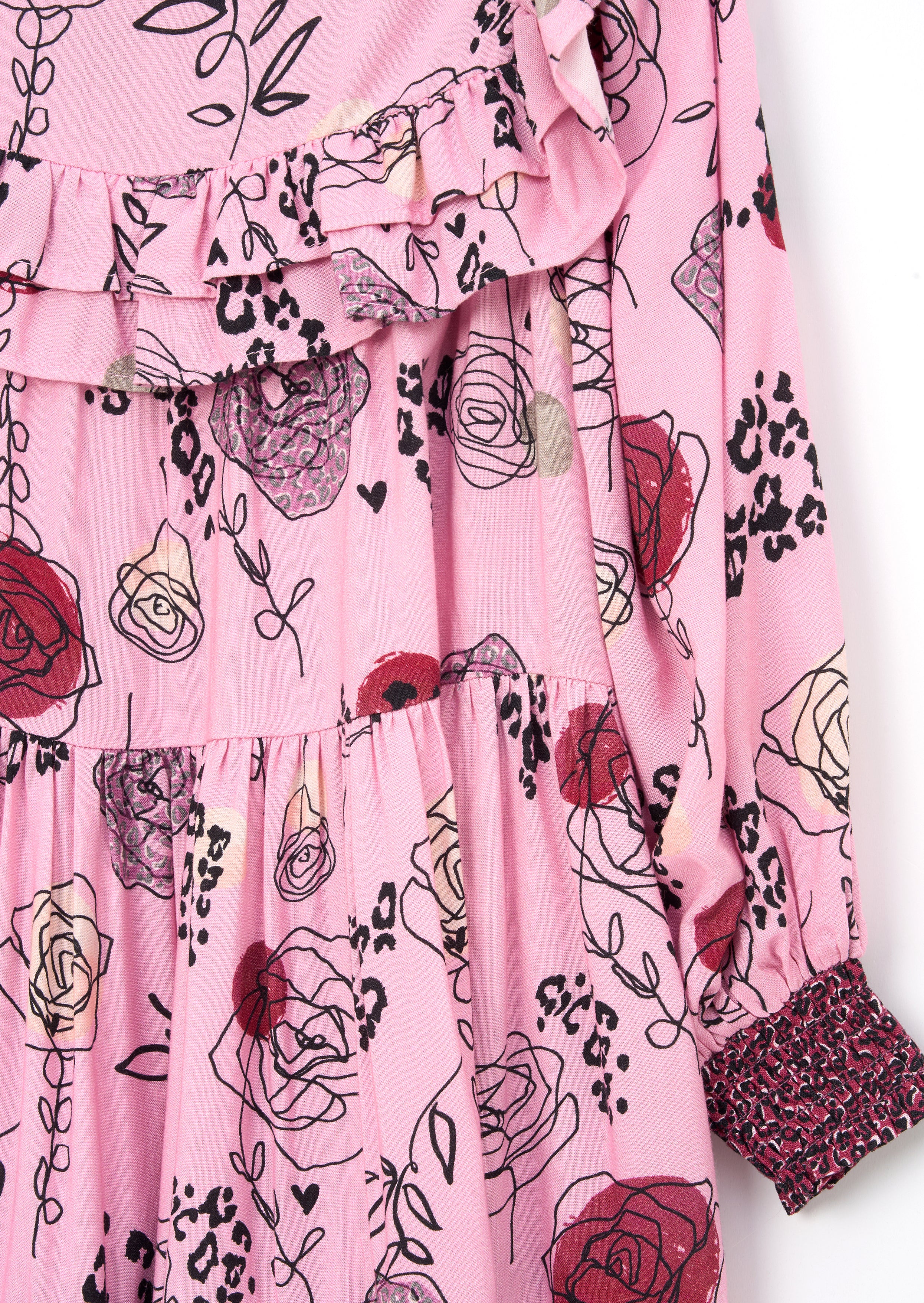 Robe imprimée Lyra à volants