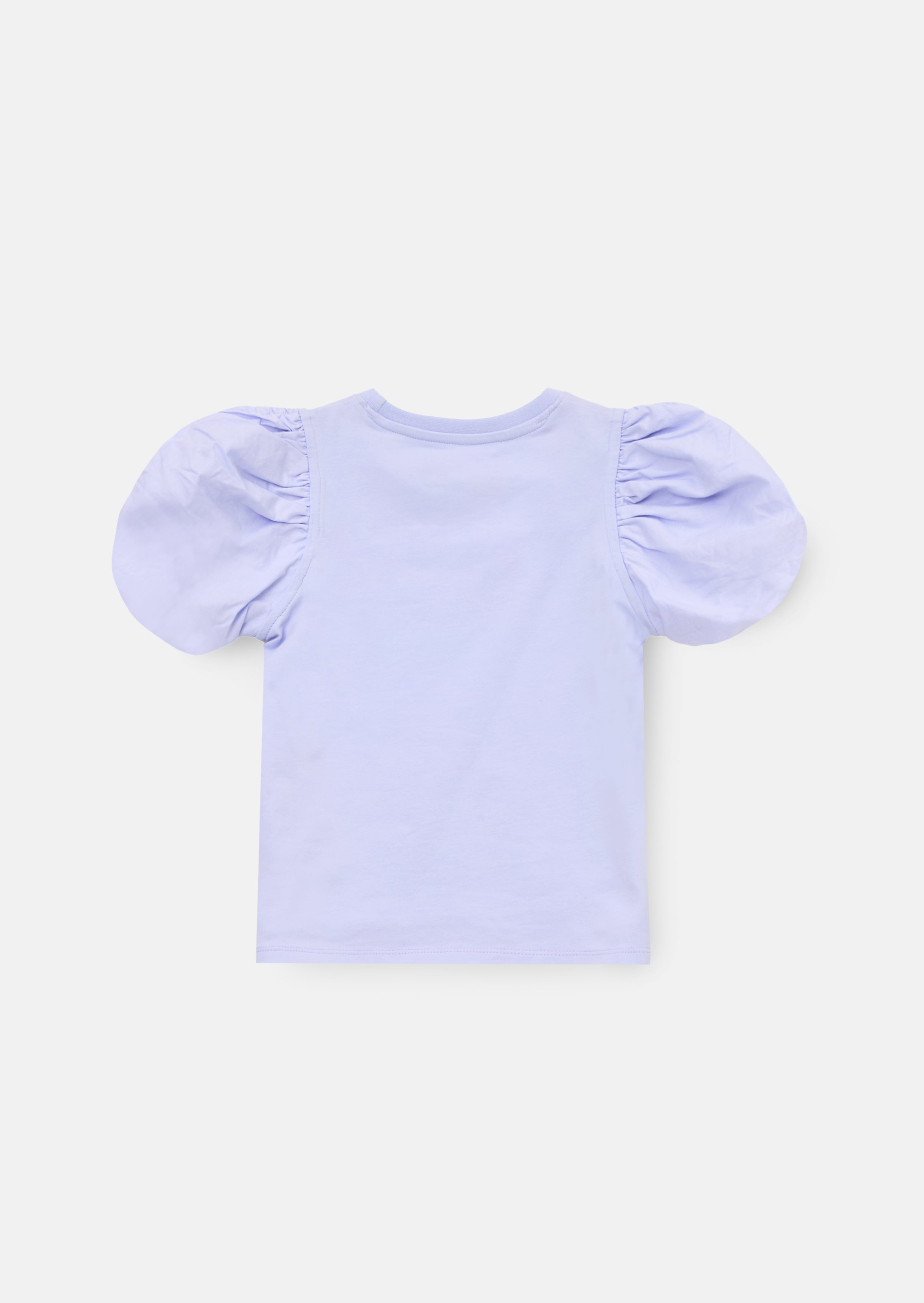 Anya Diamonte Puff-Ärmel T-Shirt - Flieder