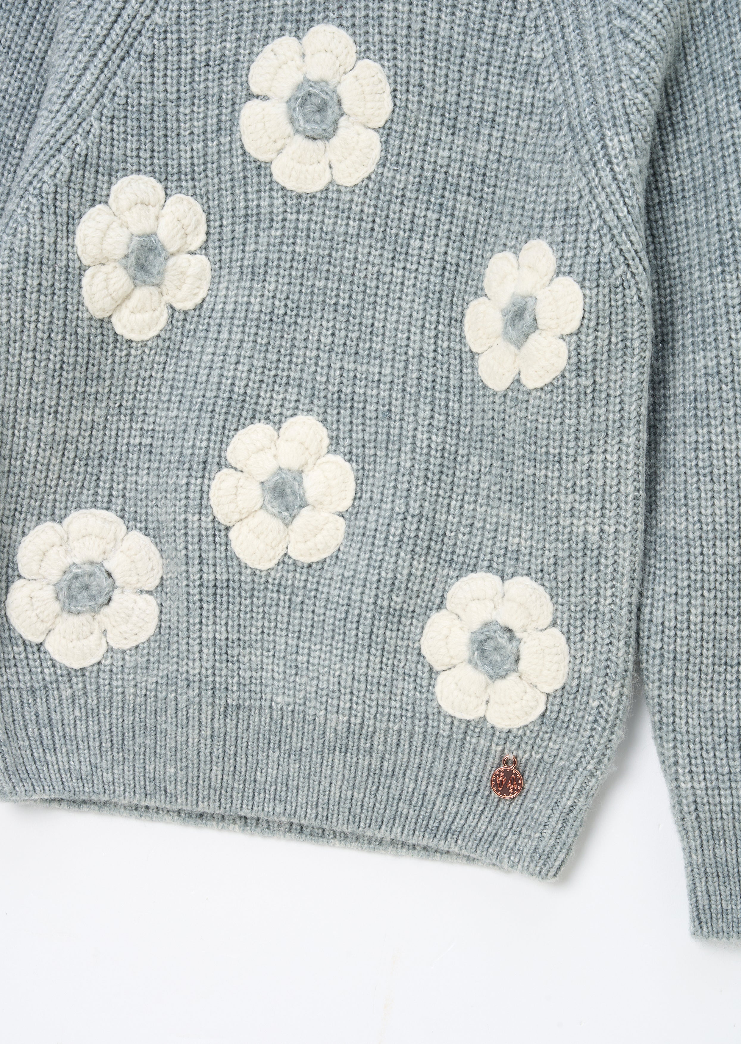 Pull orné de fleurs Rumi