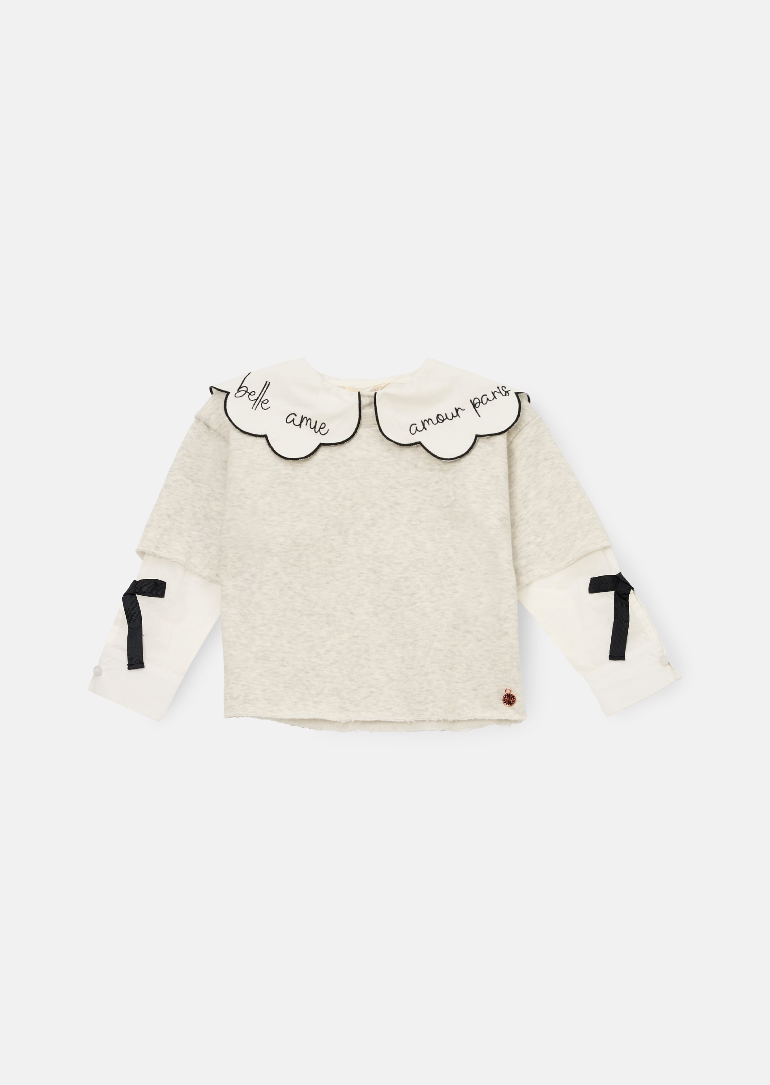 Haddie Mock Layered Shirt & Sweatshirt