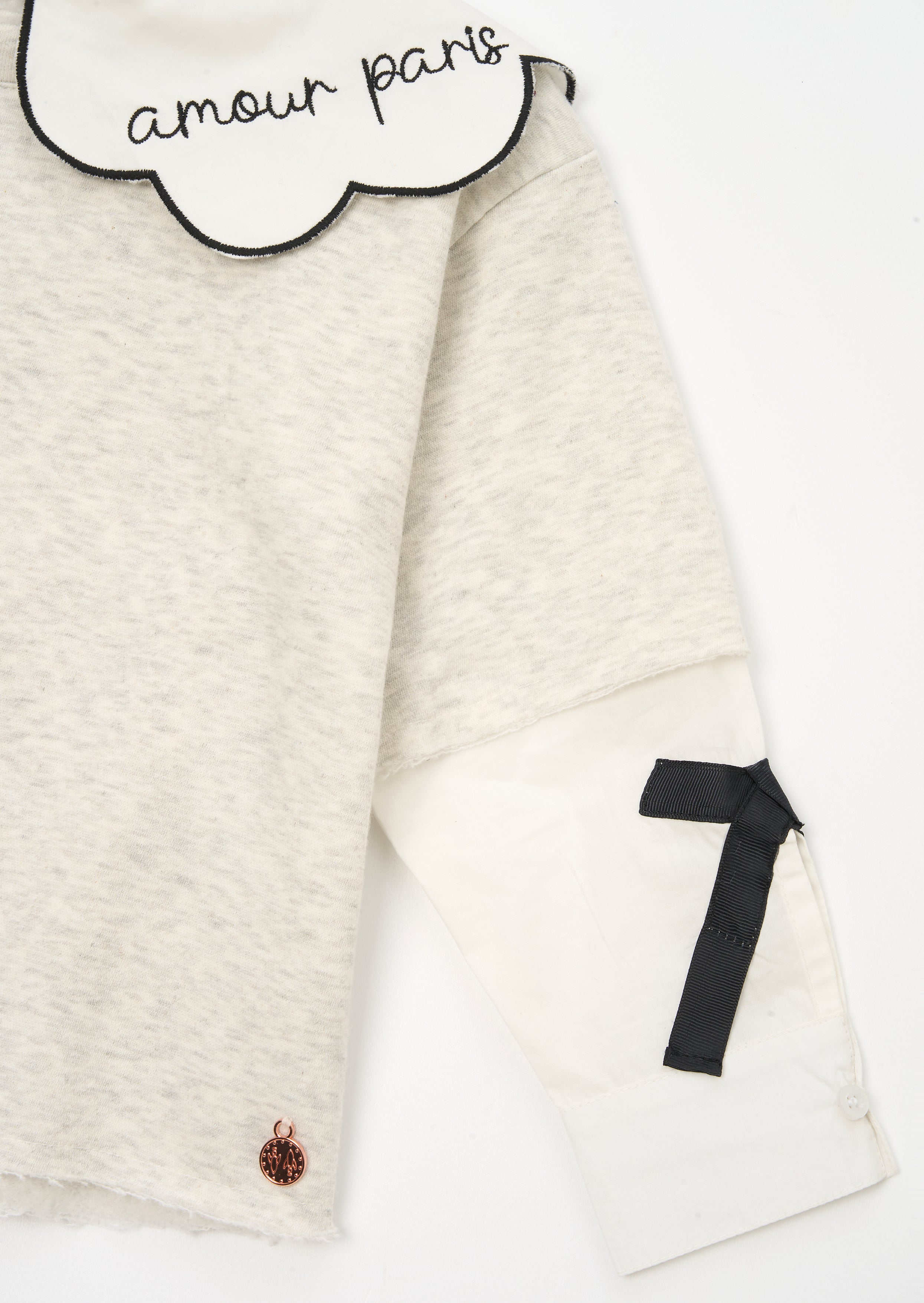 Haddie Mock Layered Shirt & Sweatshirt