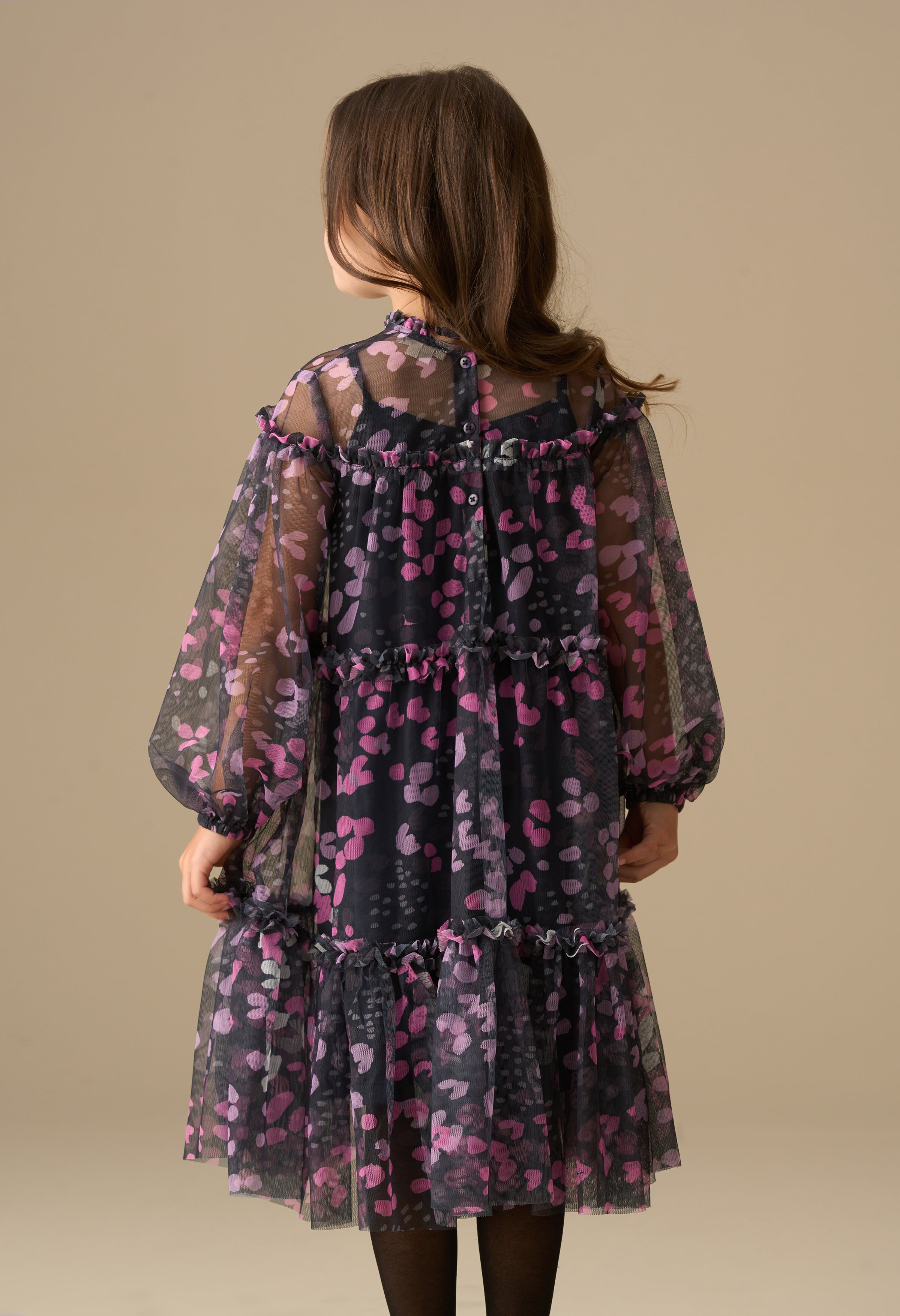 Cara Printed Mesh Dress