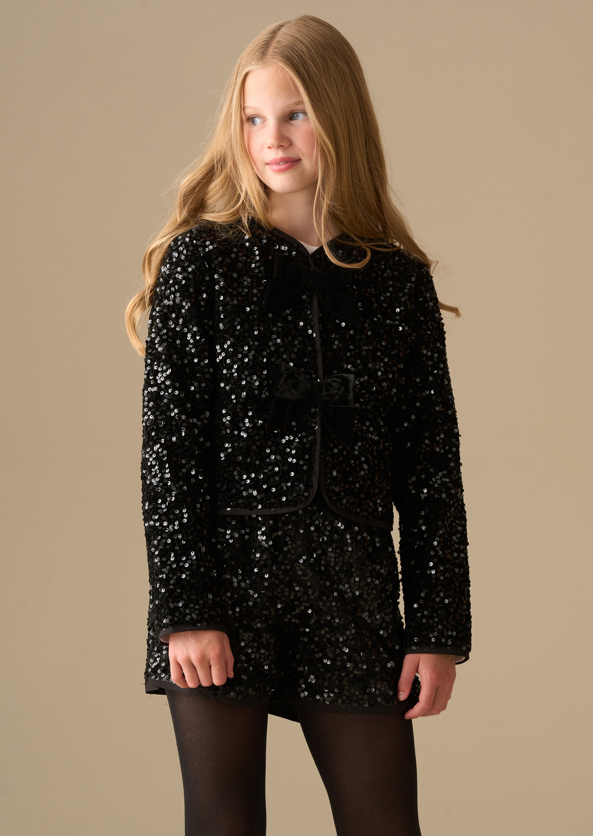 Leona Mesh Sequin Short