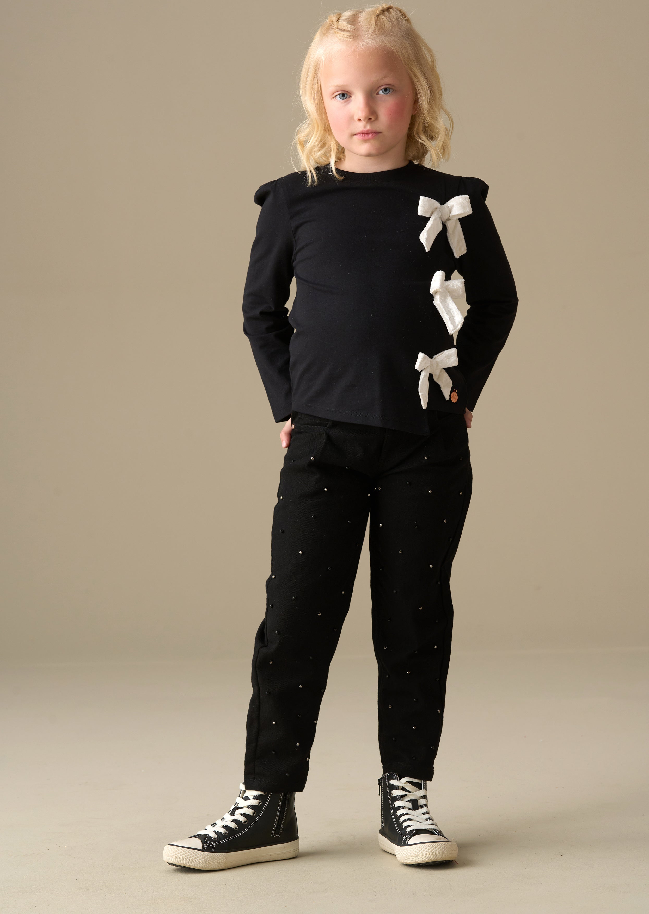 Aylie Beaded Barrel Leg Jean