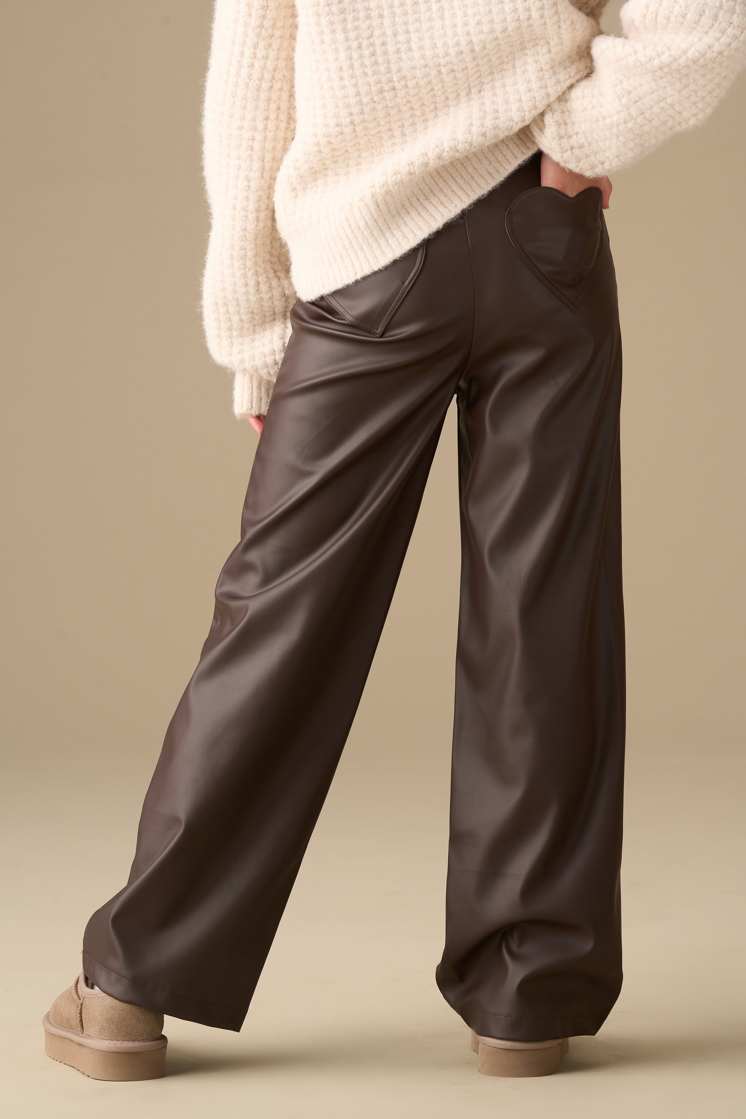 Alana Faux Leather Trousers