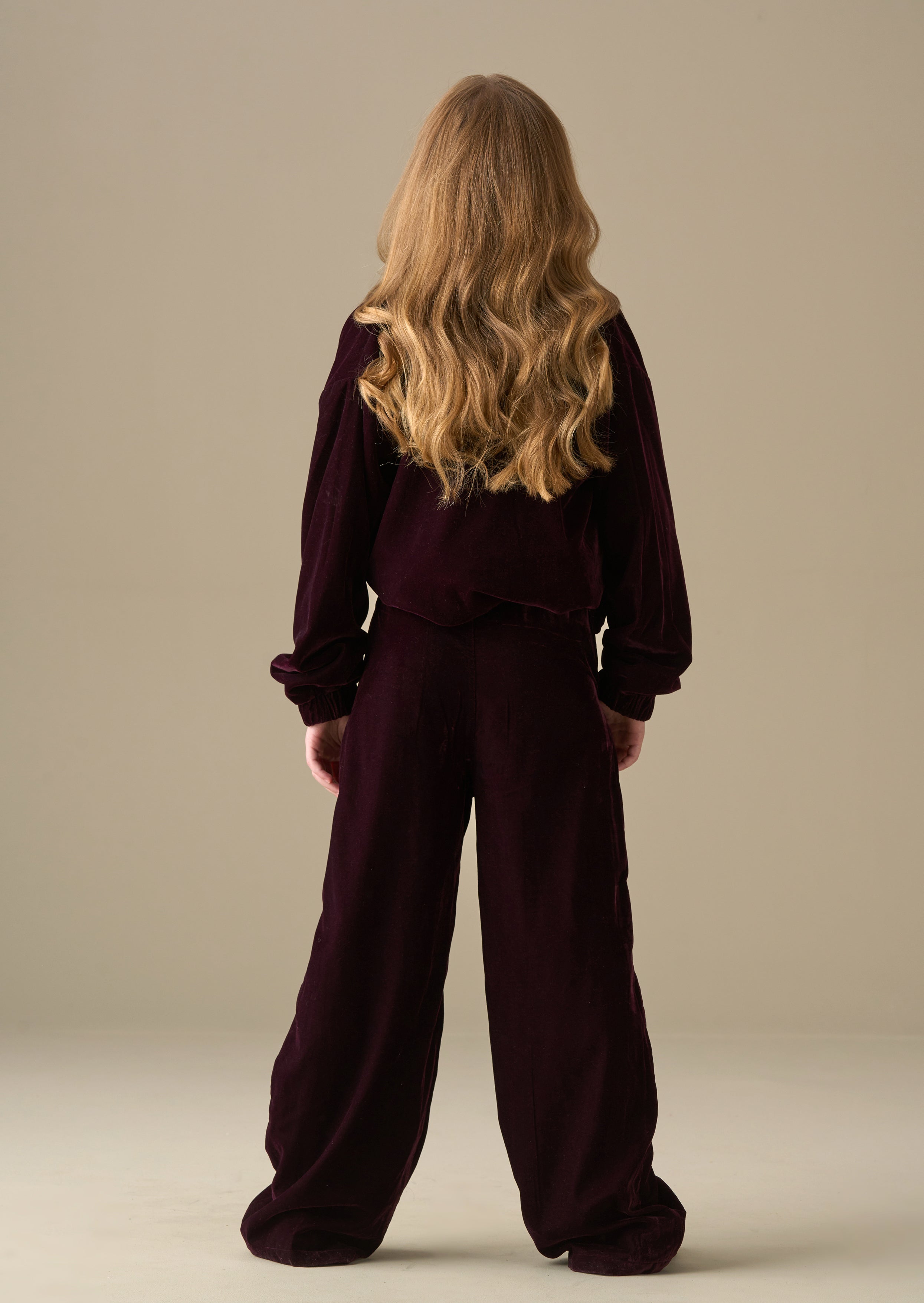 Chloe Velvet Wide Leg Trousers