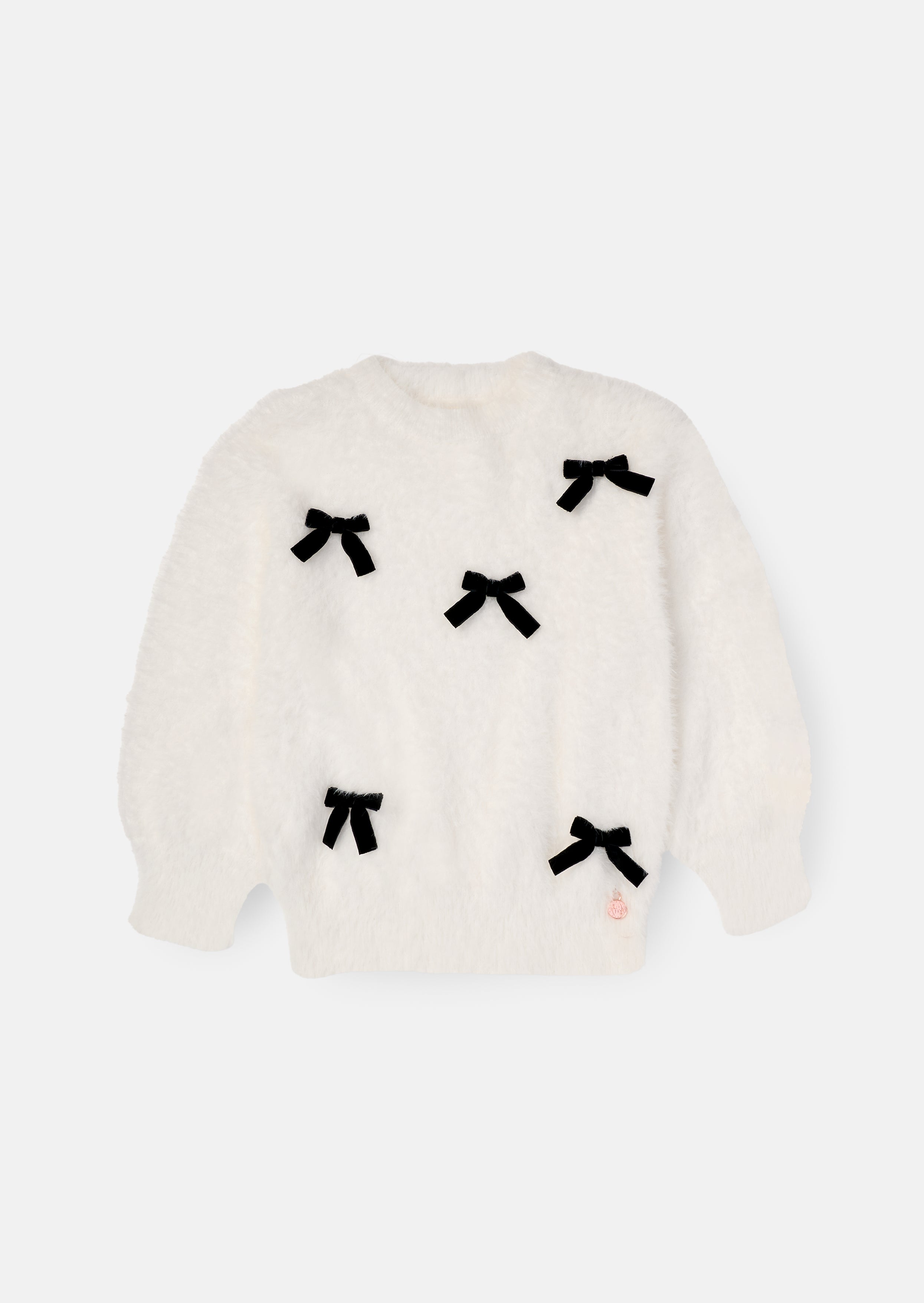 Mia Velvet Bow Eyelash Jumper