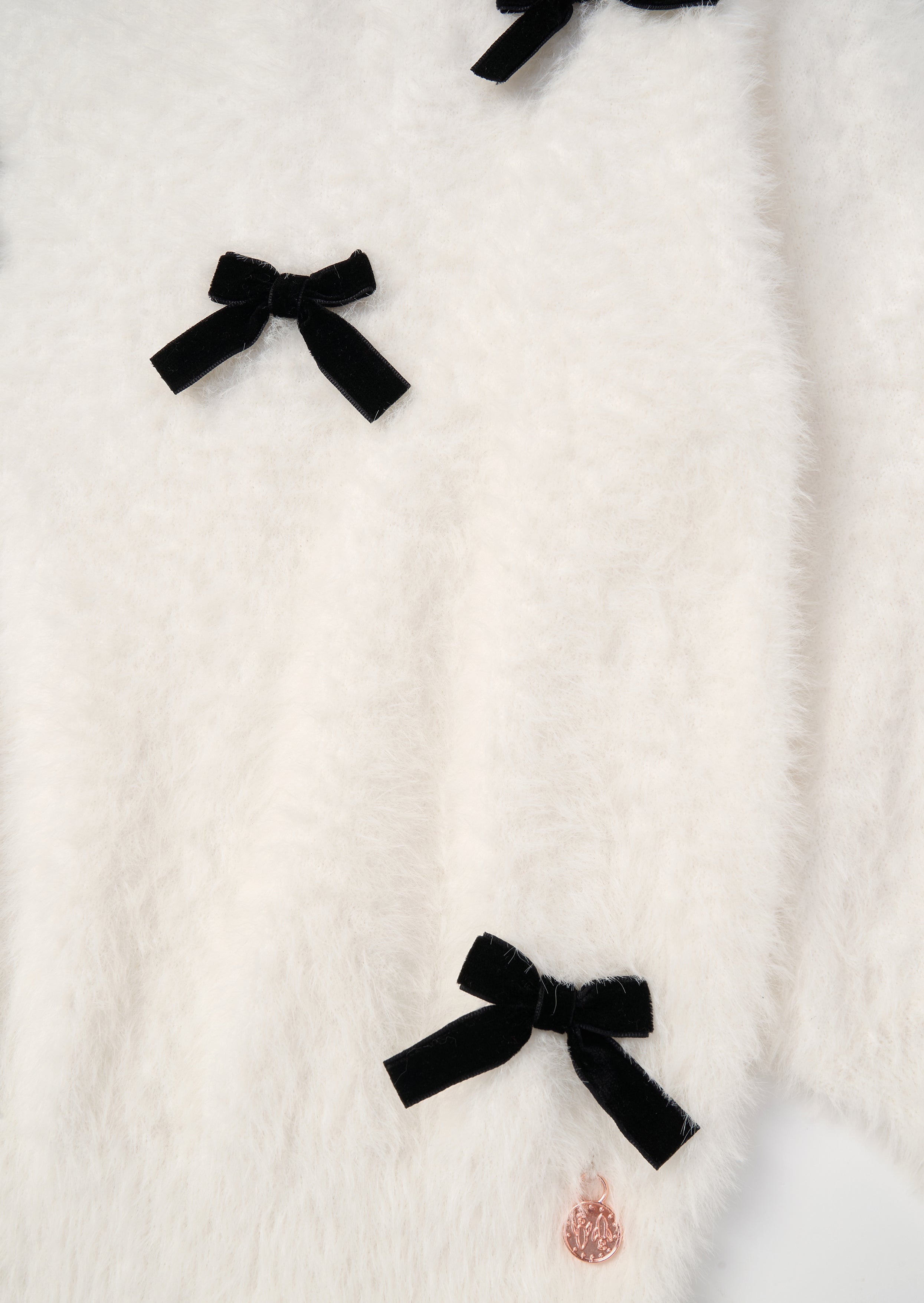 Mia Velvet Bow Eyelash Jumper