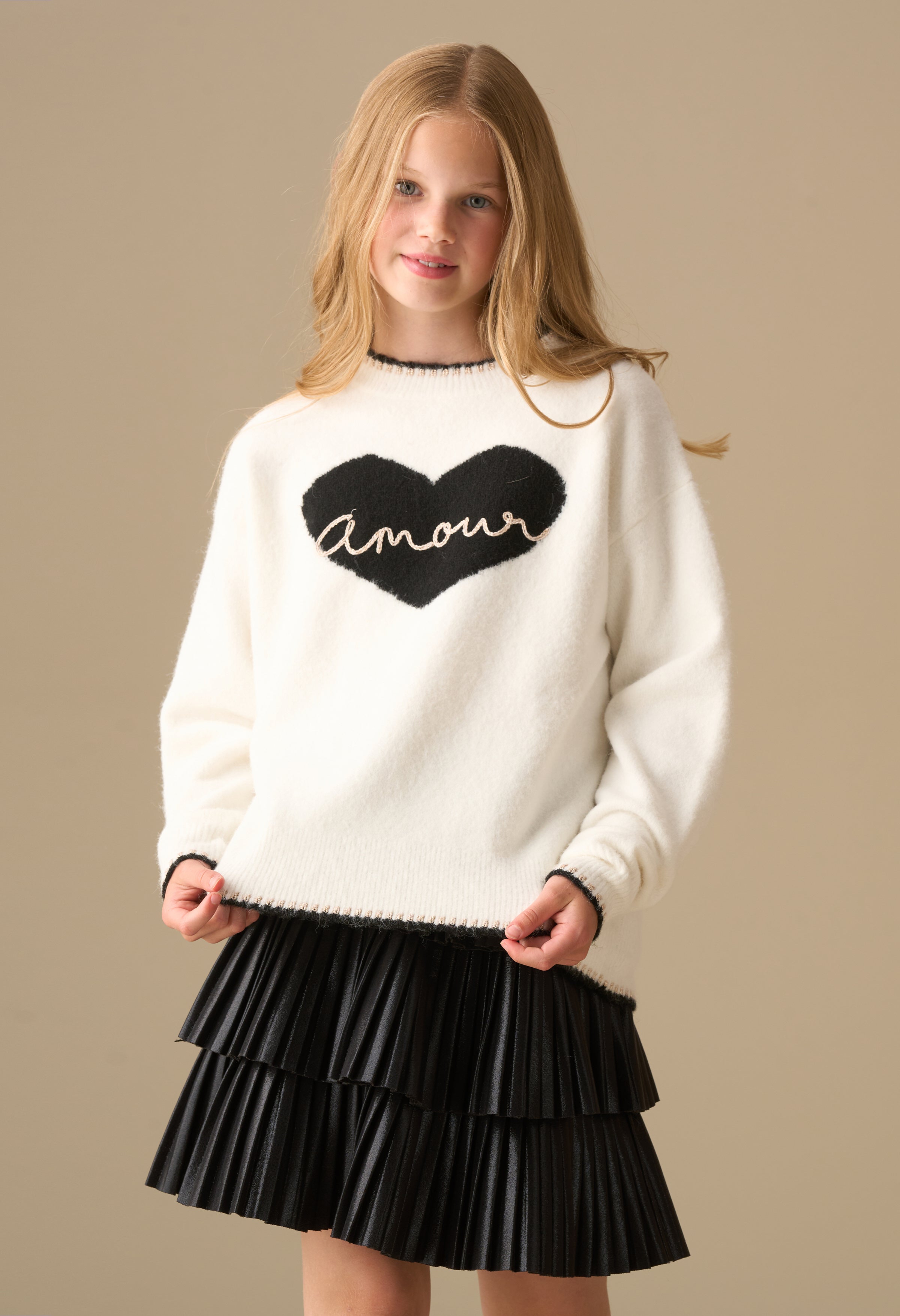 Callie Amour Serce Sweter