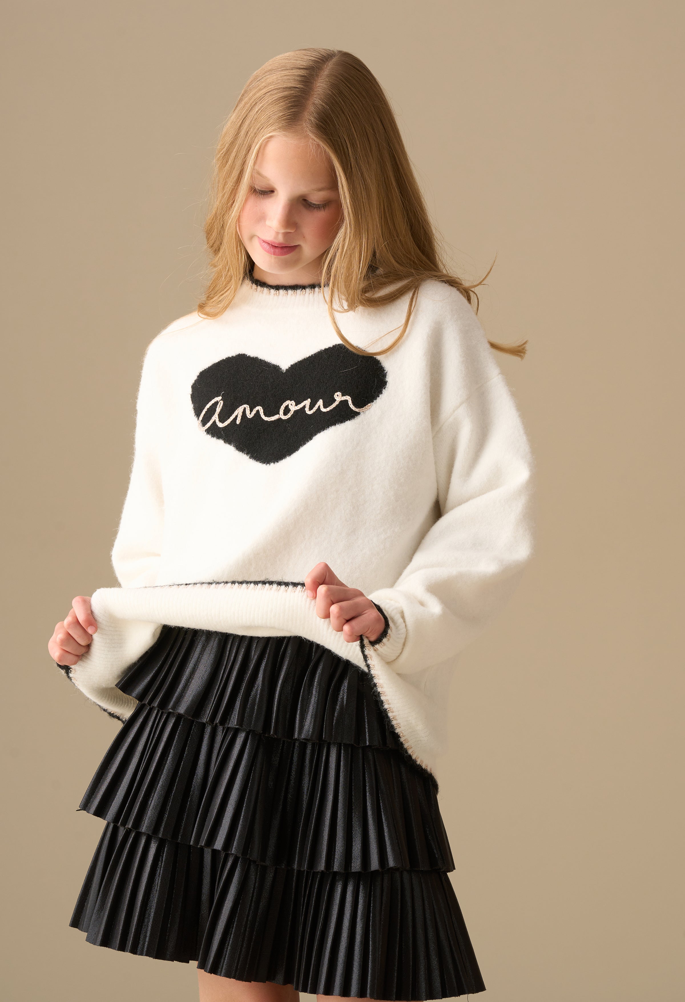 Callie Amour Herz Pullover