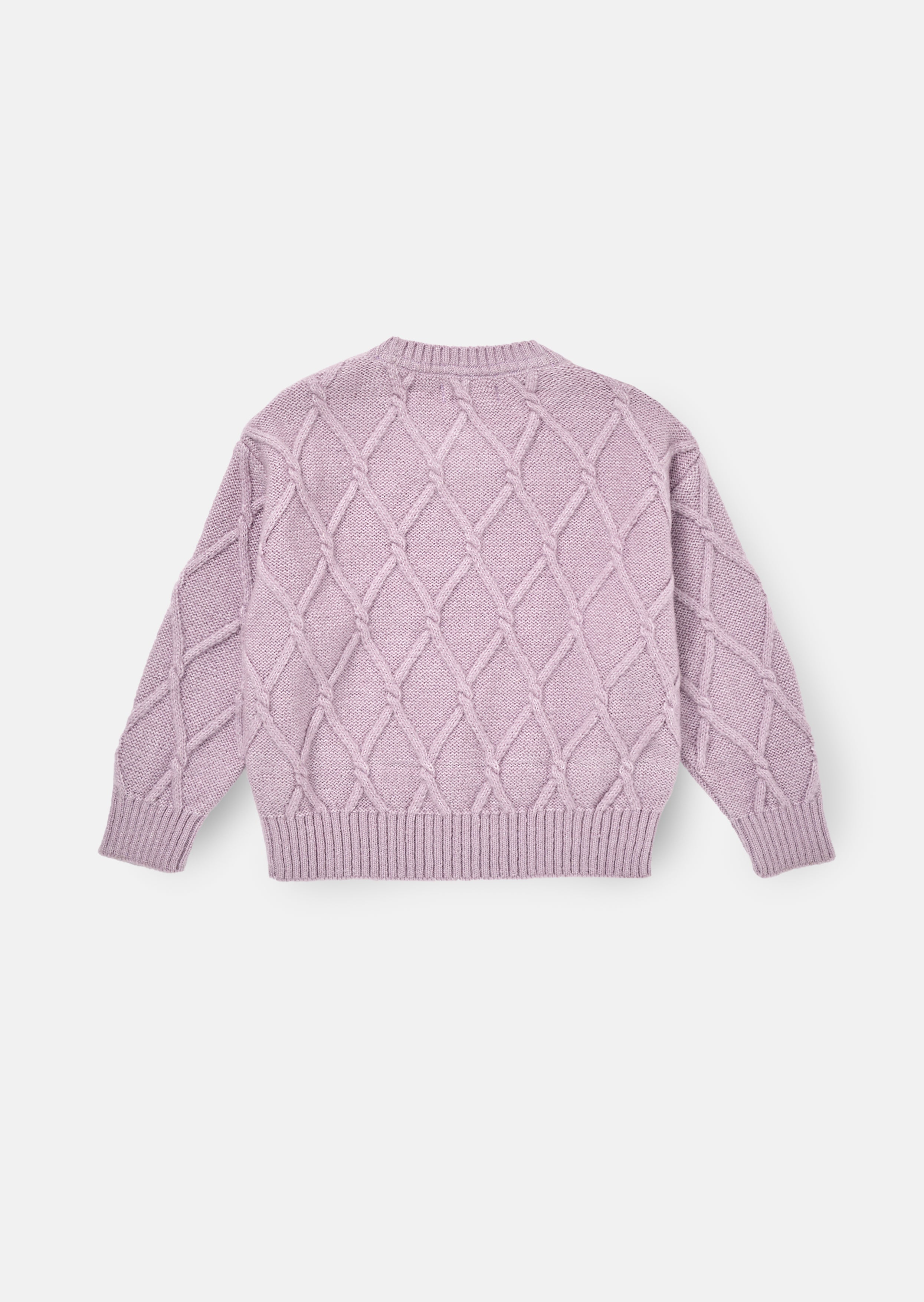Clara Textured Knit Velvet Bow Jumper