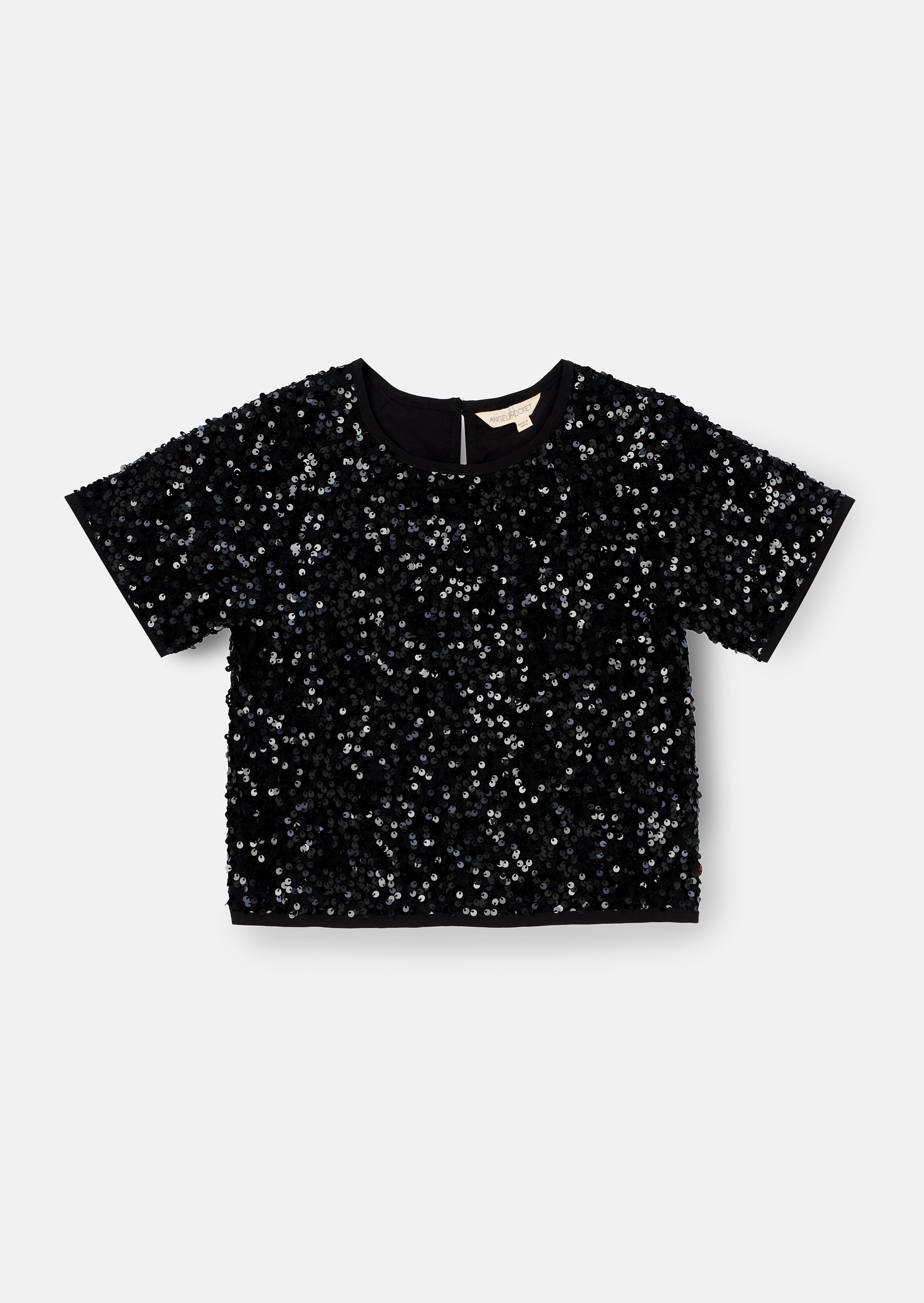 Leona Black Sequin Top