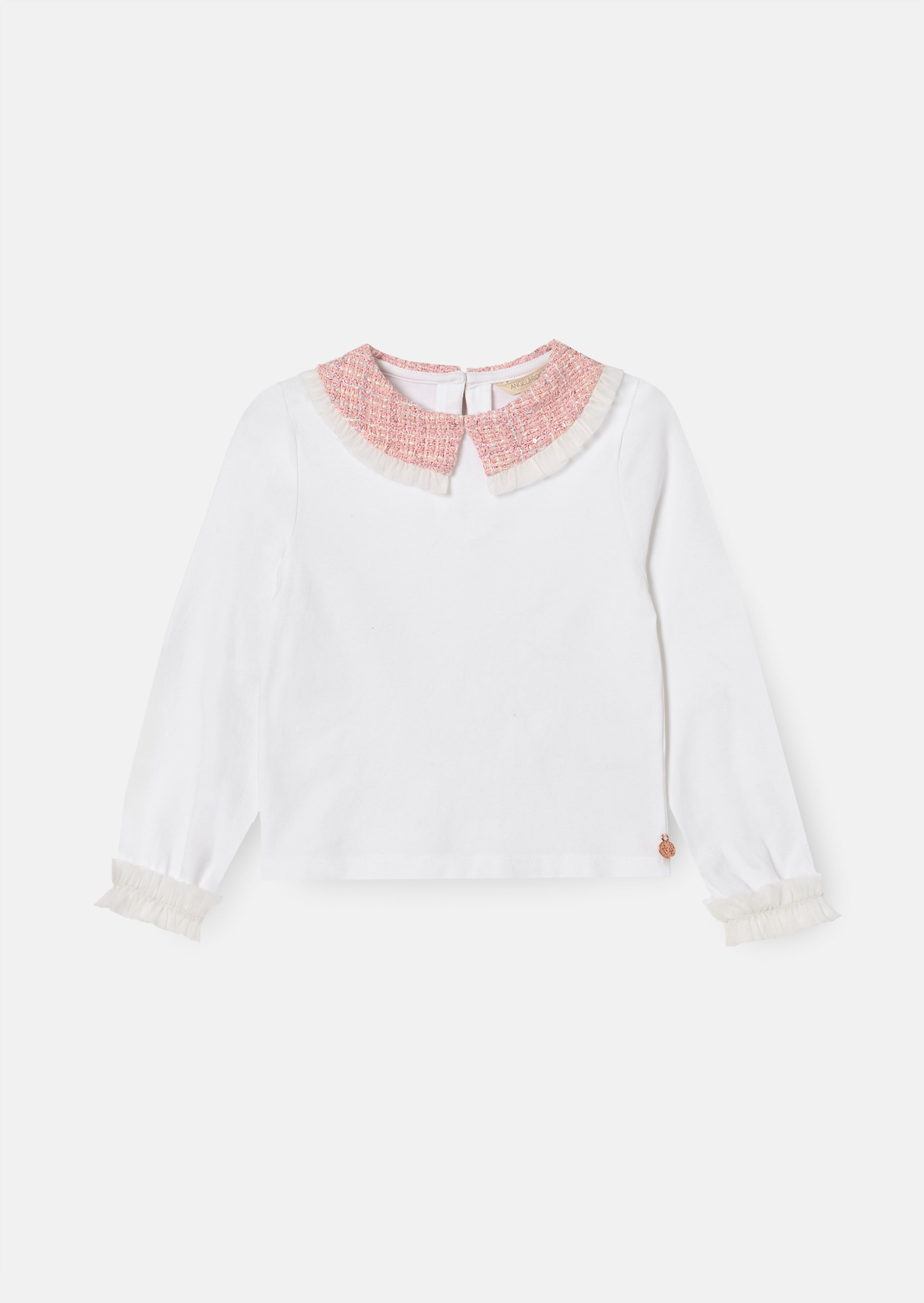 Faye Tweed Collar Ls Top