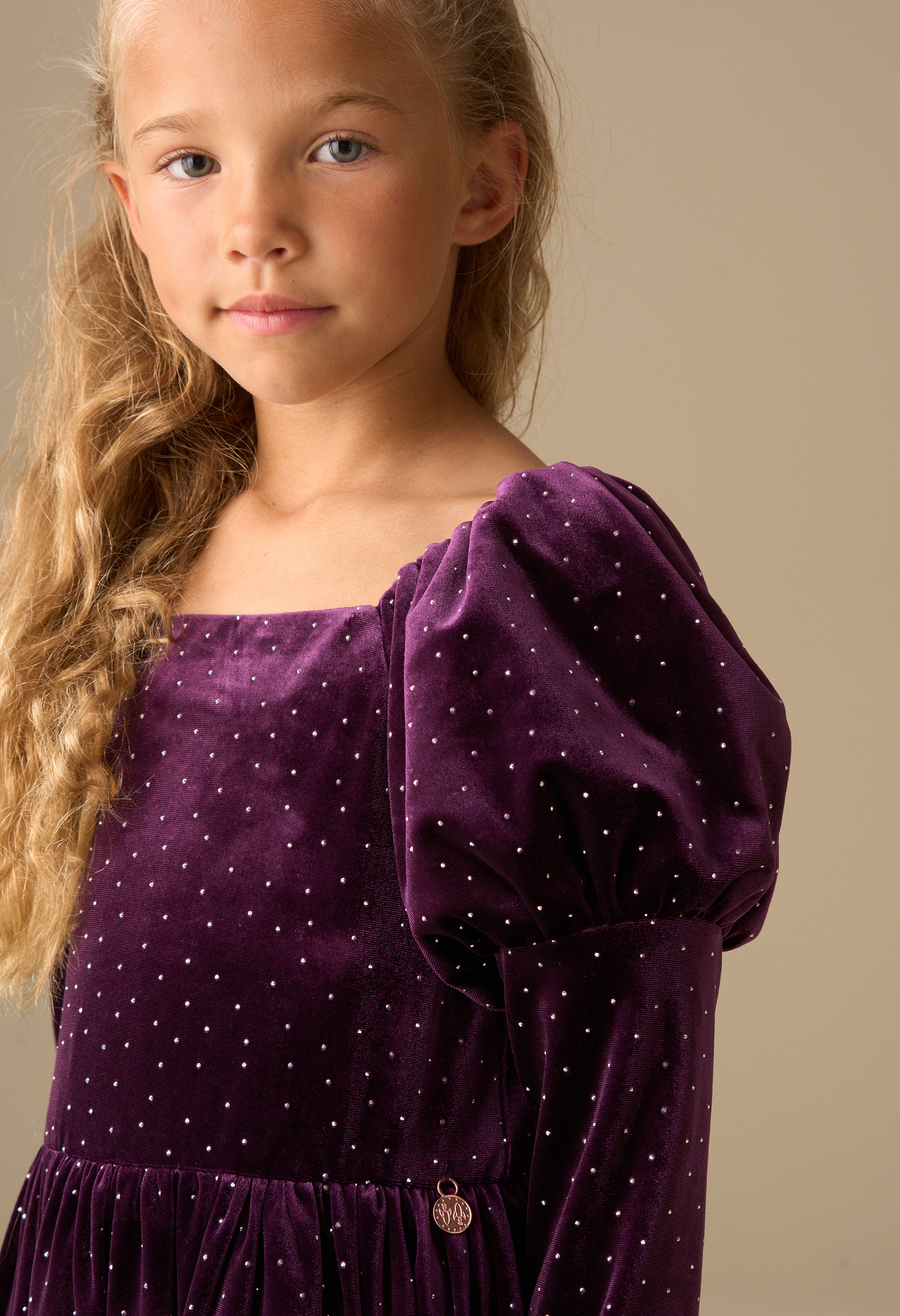 Violet Velvet Dress