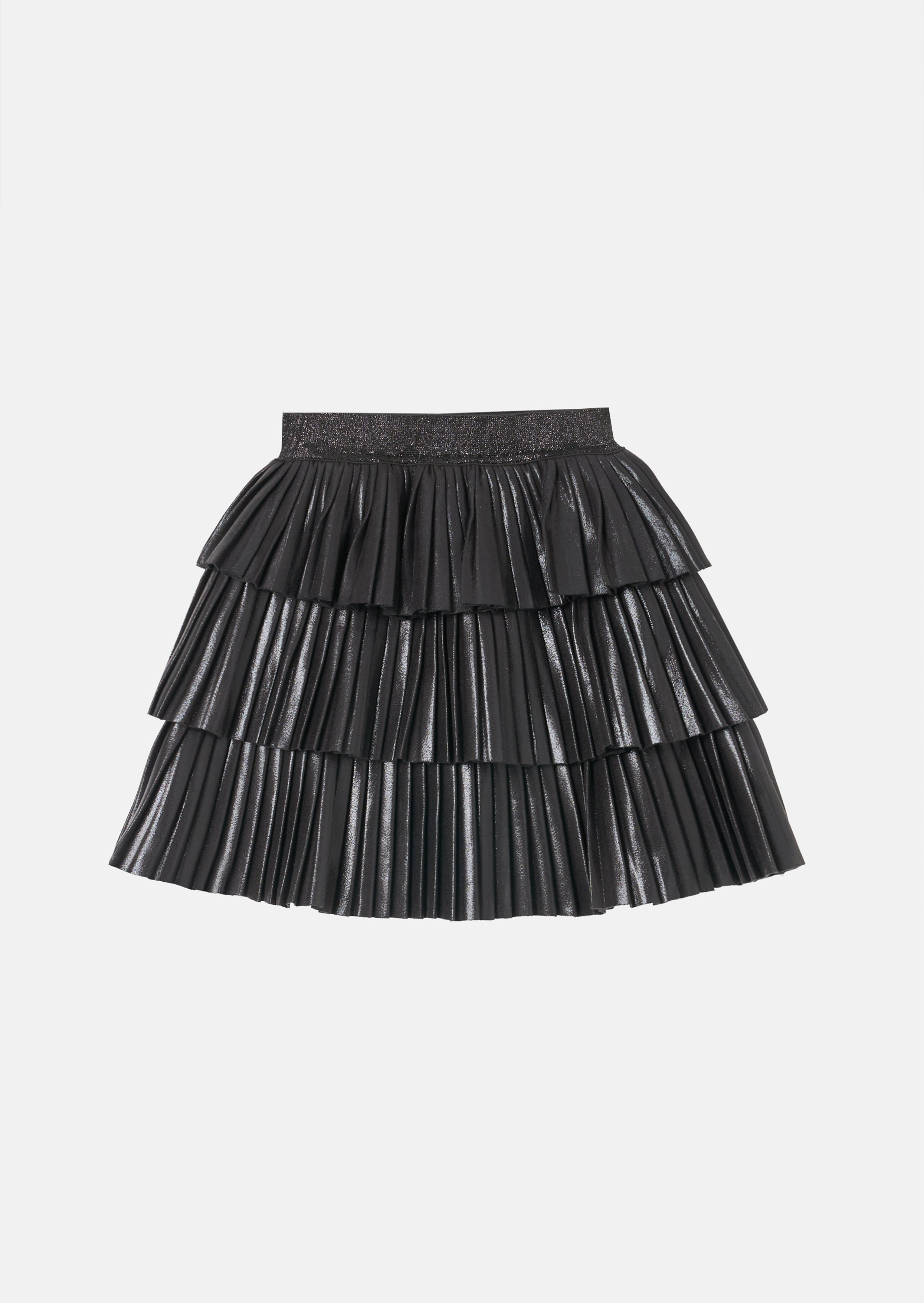 Lucile Metallic Tiered Rara Skirt