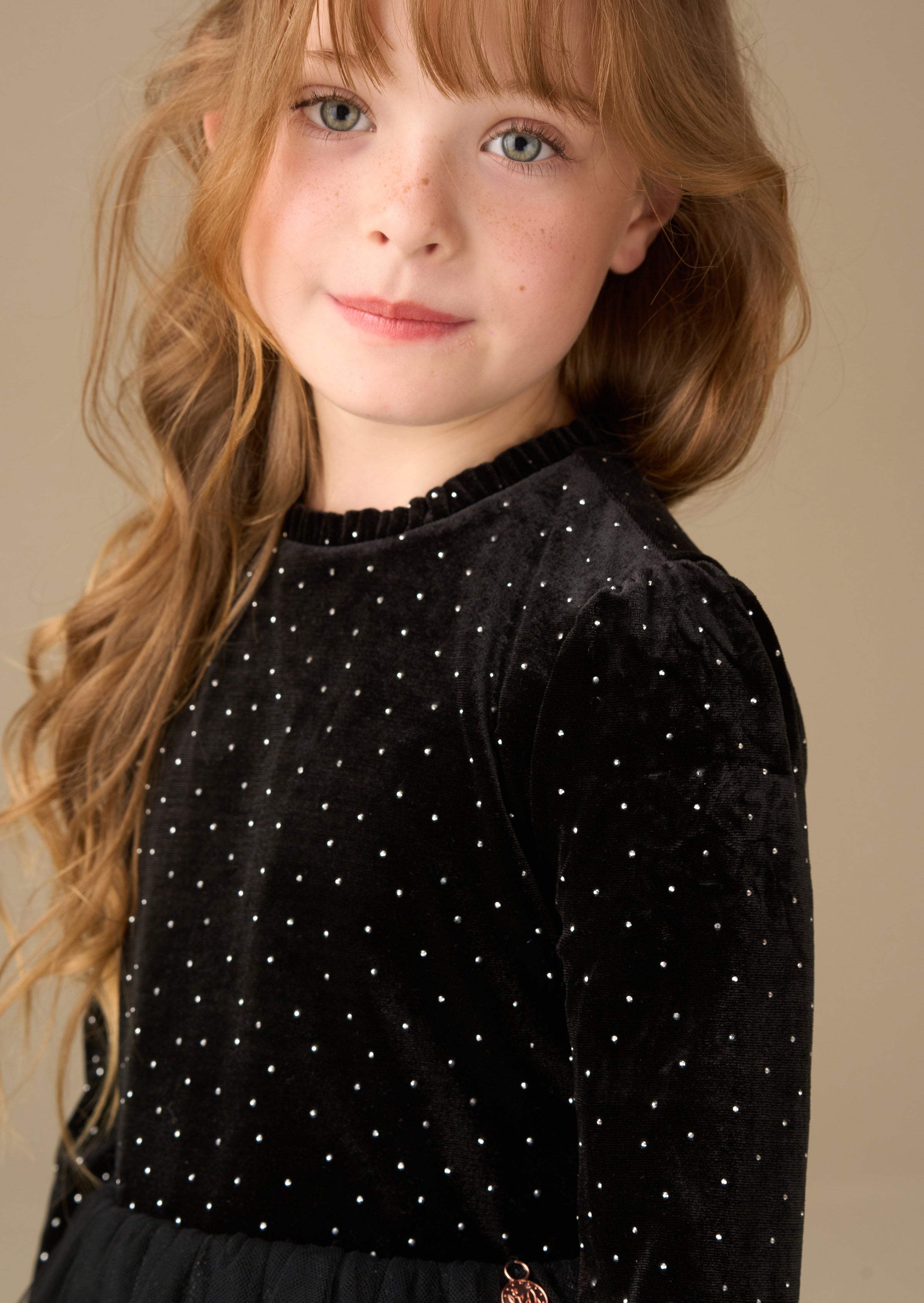 Elsie Velvet Tulle Dress