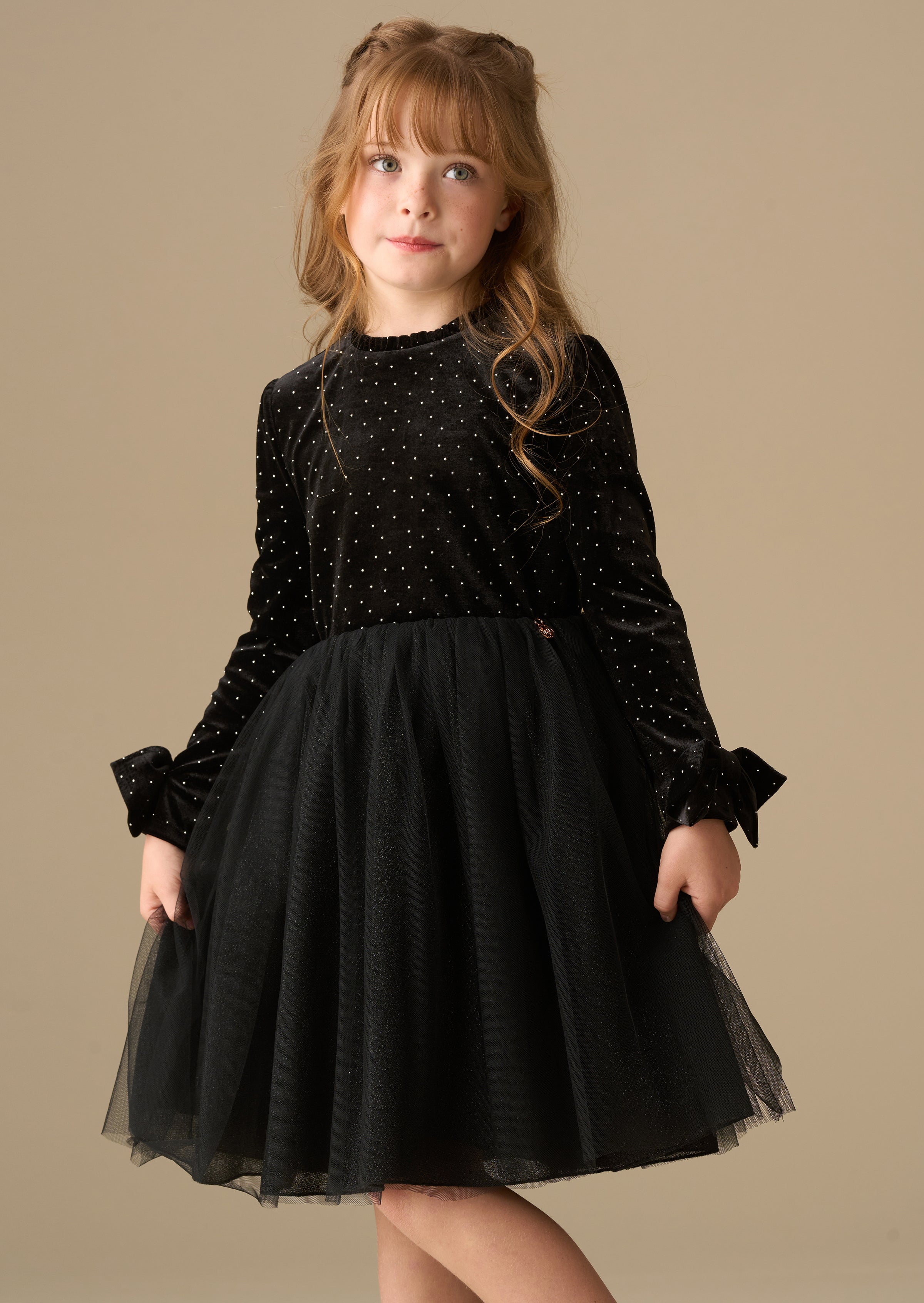 Elsie Velvet Tulle Dress