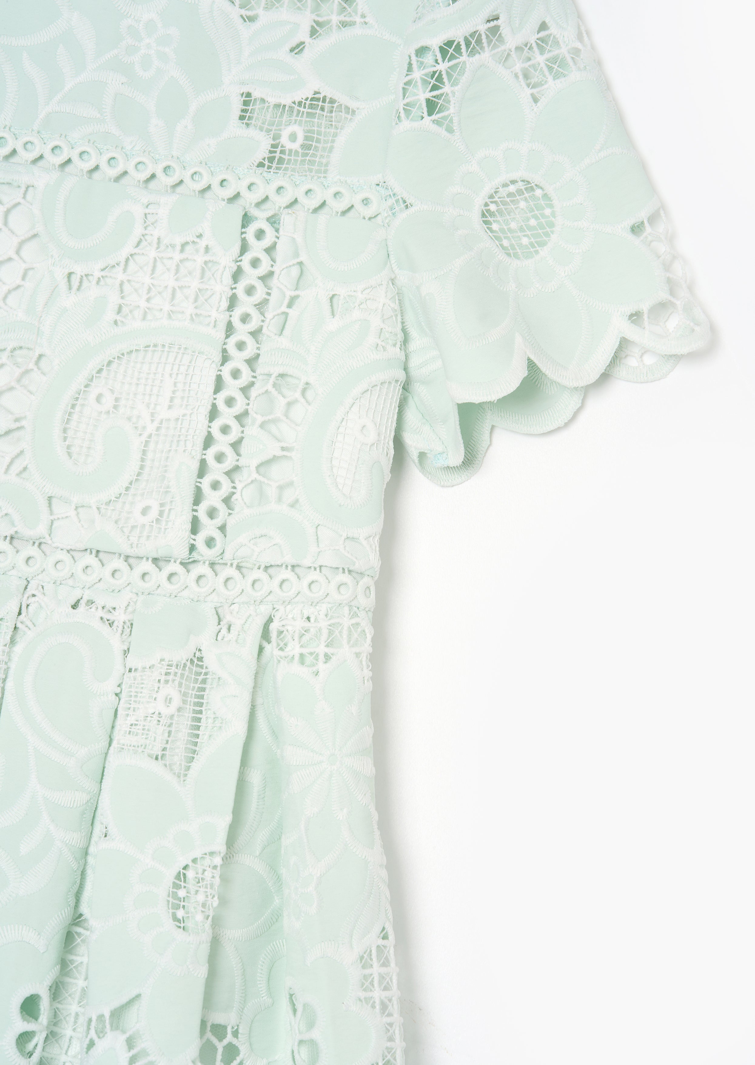 Maeva Mint Lace Dress