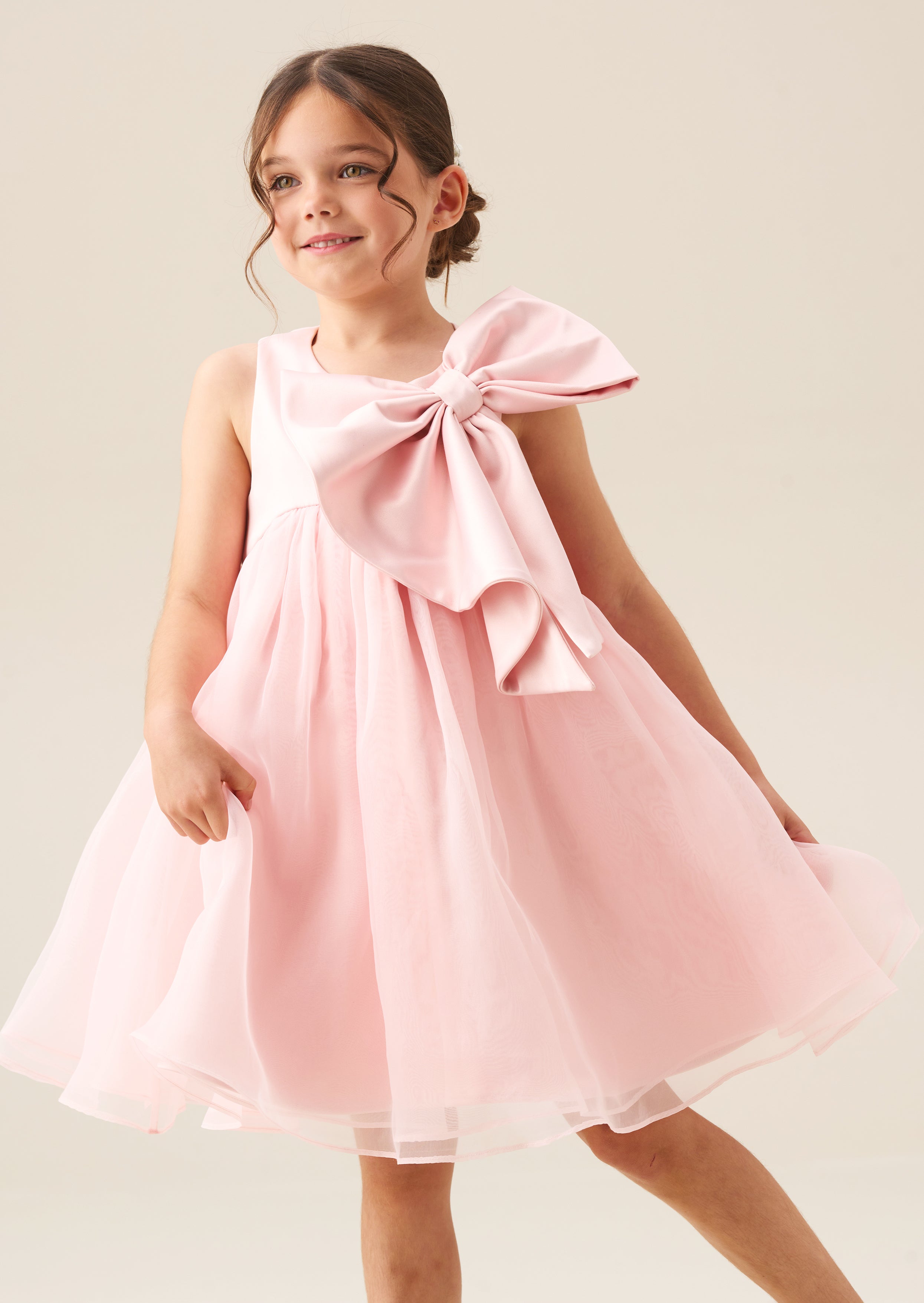 Paris Blush Bow Dress
