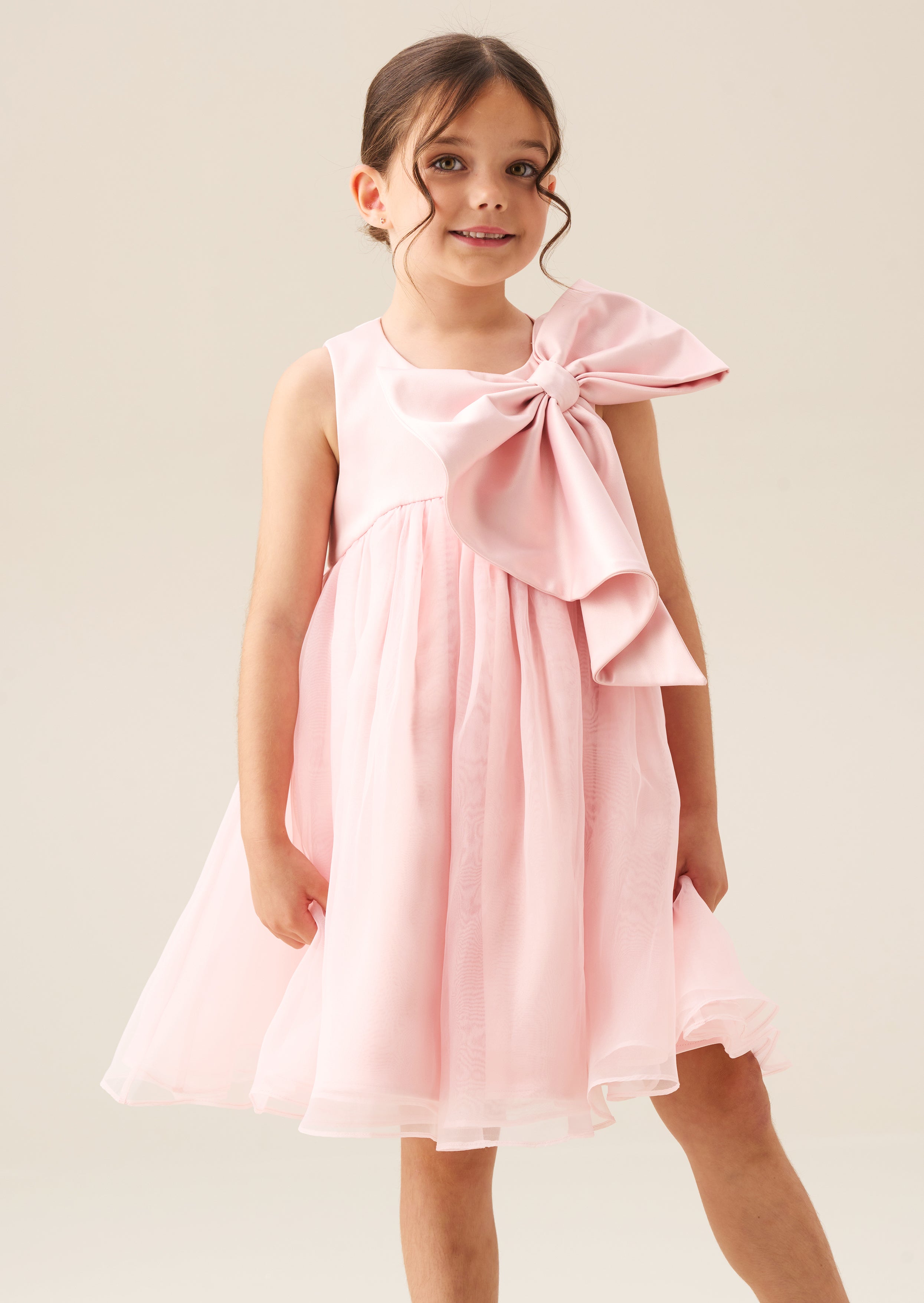 Paris Blush Bow Dress