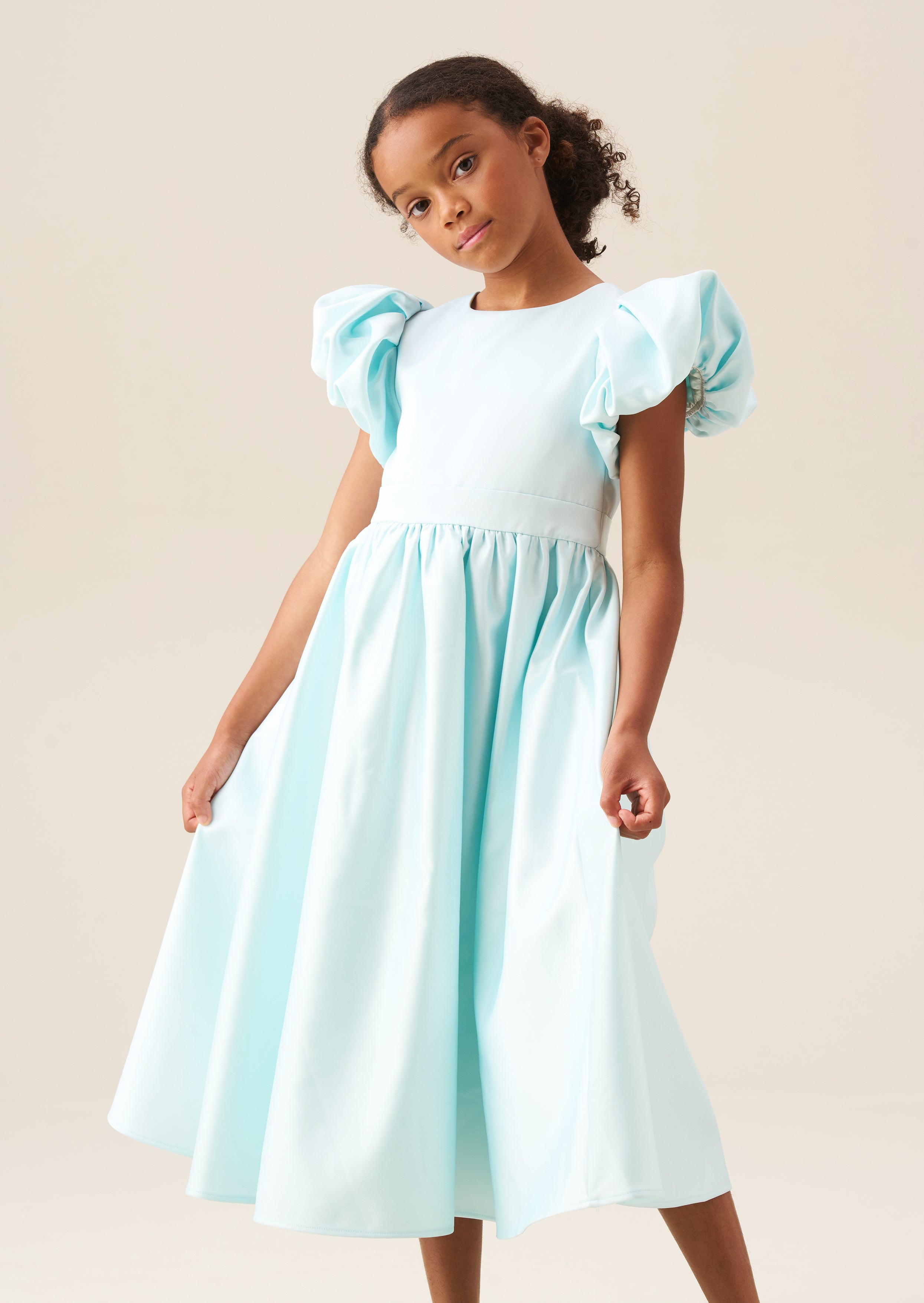 Bluebell Structured Puff Sleeve Dress