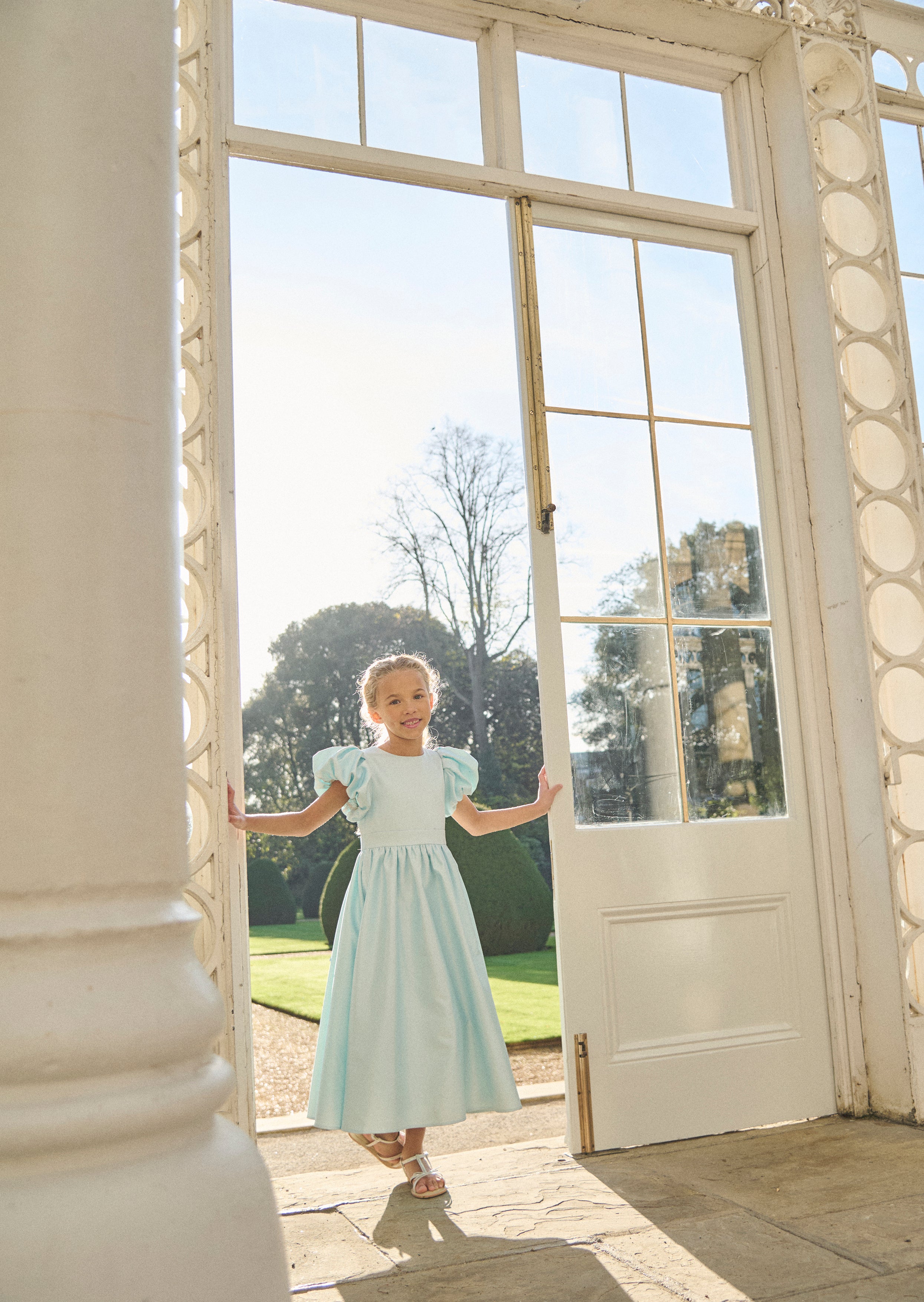 Bluebell Structured Puff Sleeve Dress