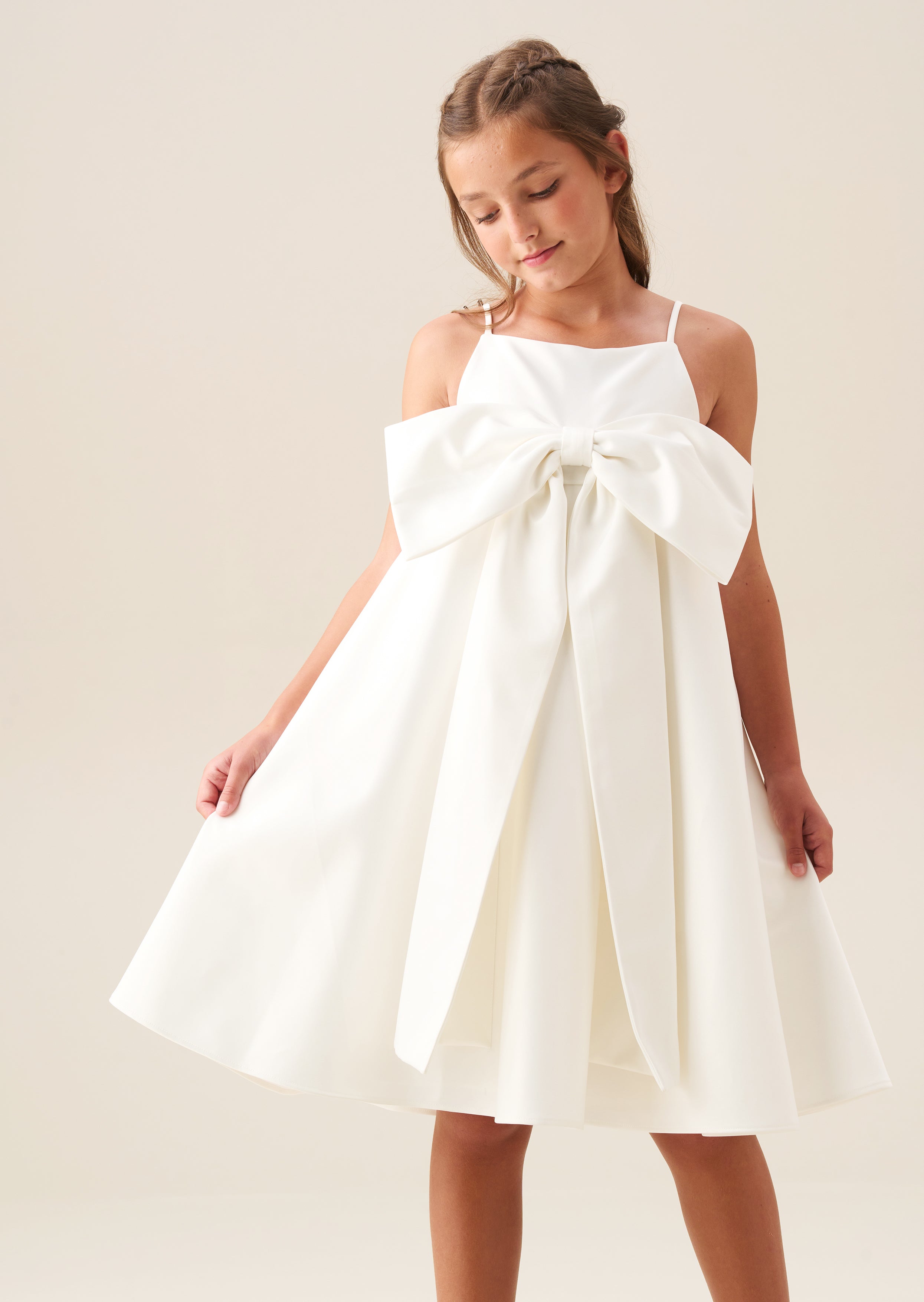Gabriella Bow Pleat Dress