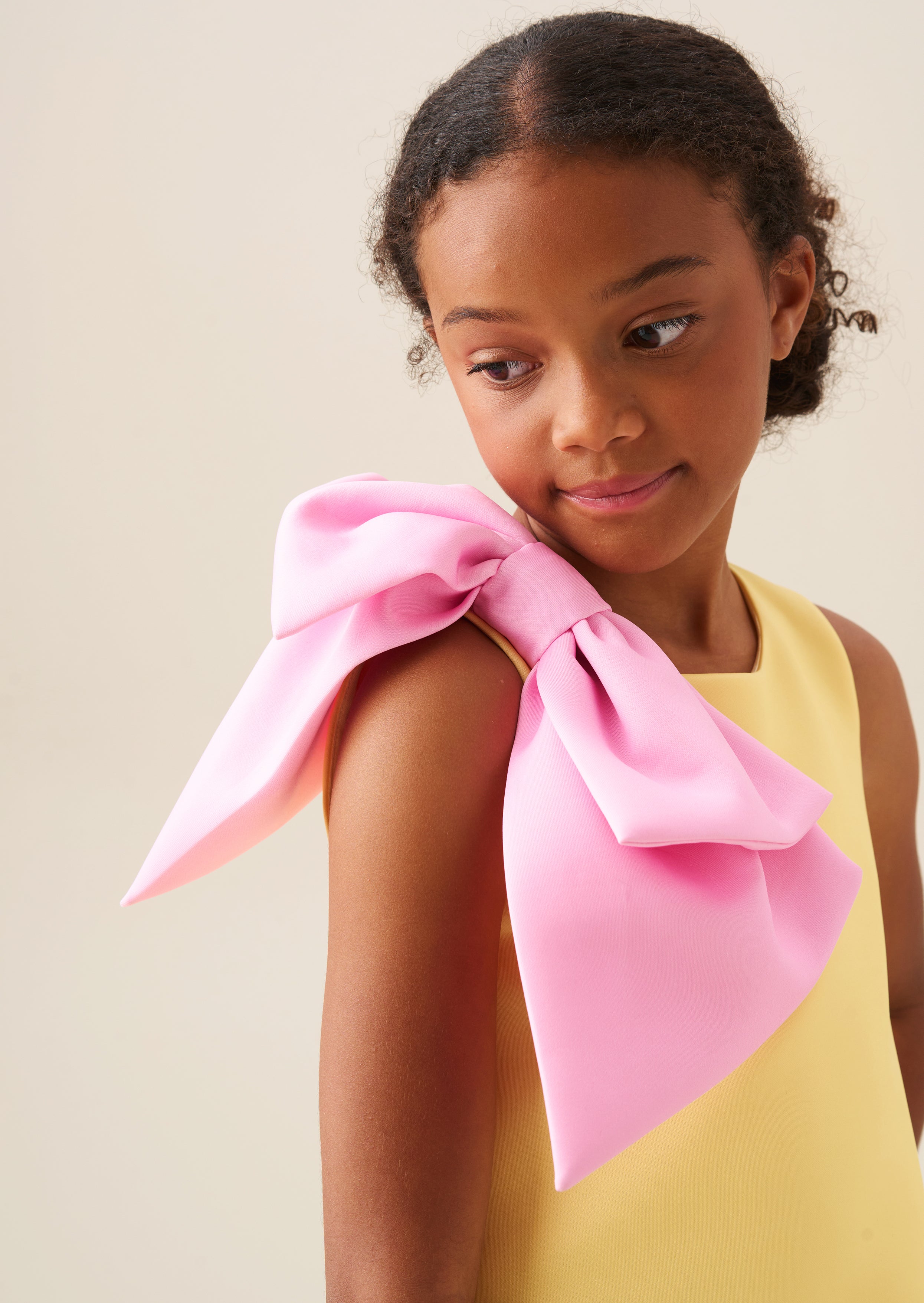 Thea Oversized Bow Shoulder Dress