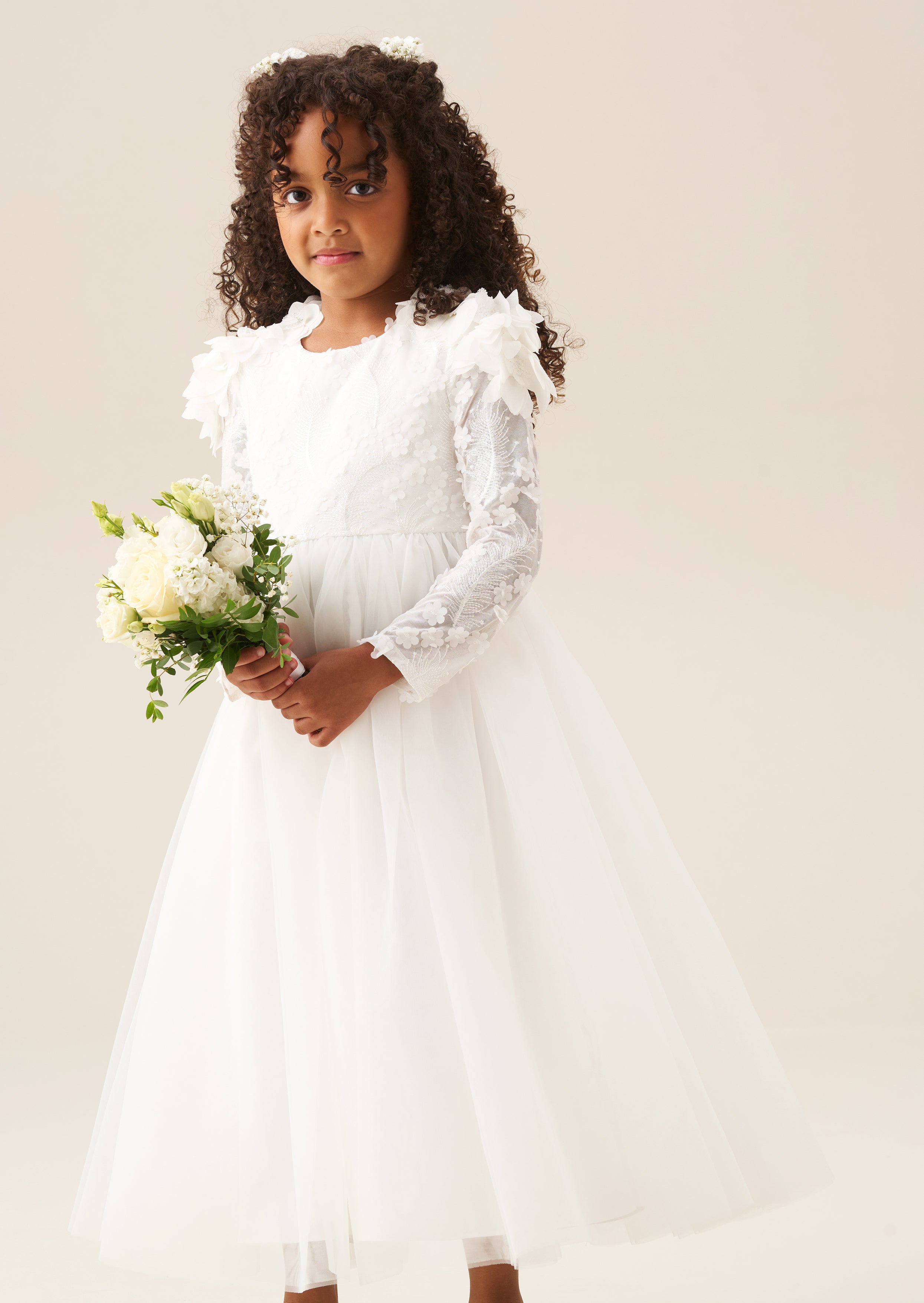 Gabrielle Embellished Mesh Dress