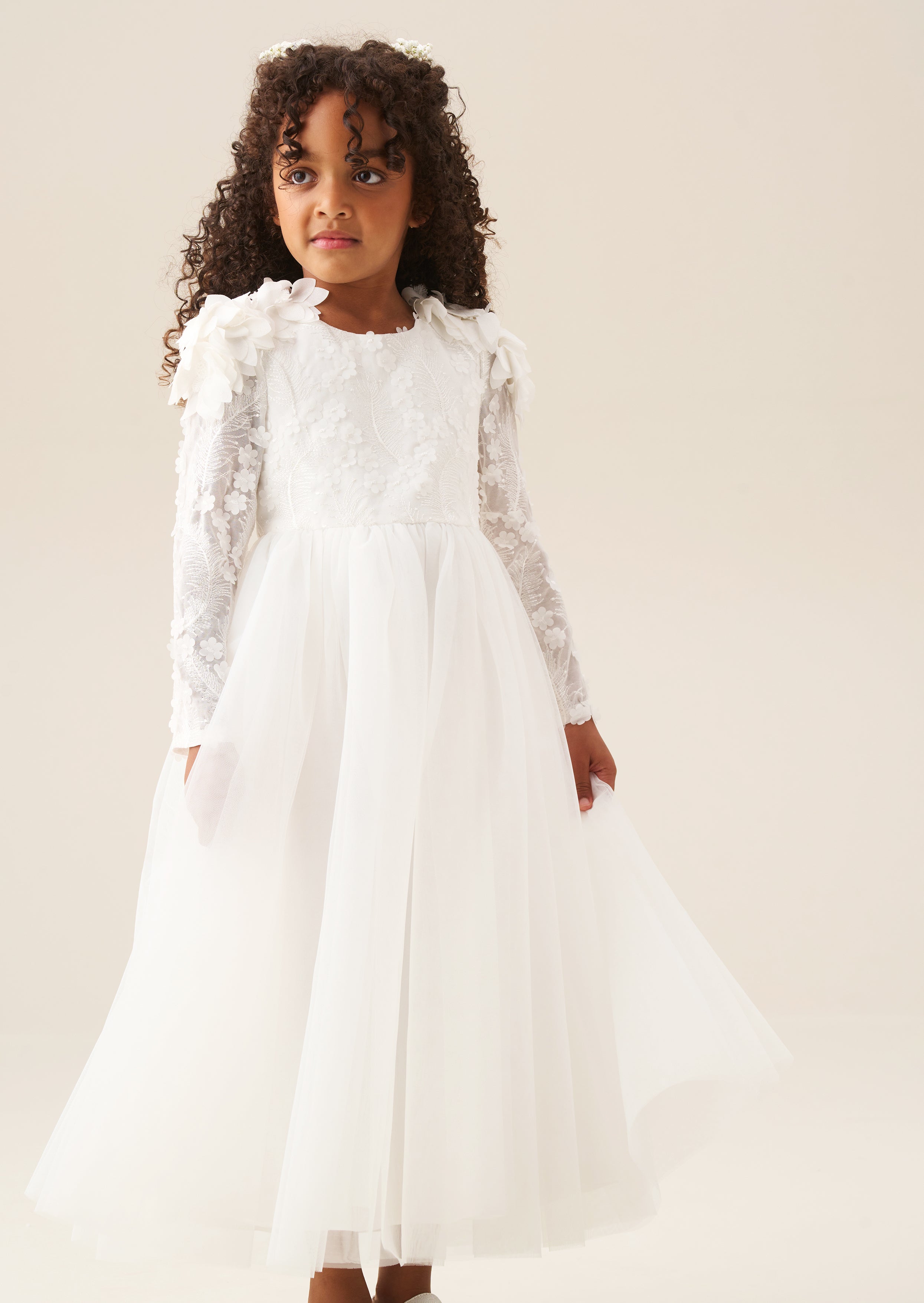 Gabrielle Embellished Mesh Dress